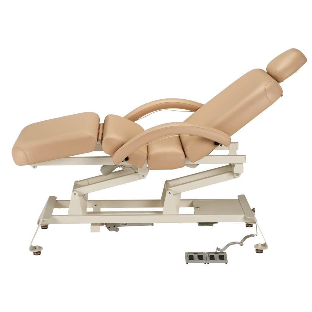 Premium Camino Deluxe Massage Table ECD 8100 - Professional Portable Spa Table with Adjustable Height, Beige | Perfect for Massage Therapists, Home Spa, and Physical Therapy Clinics