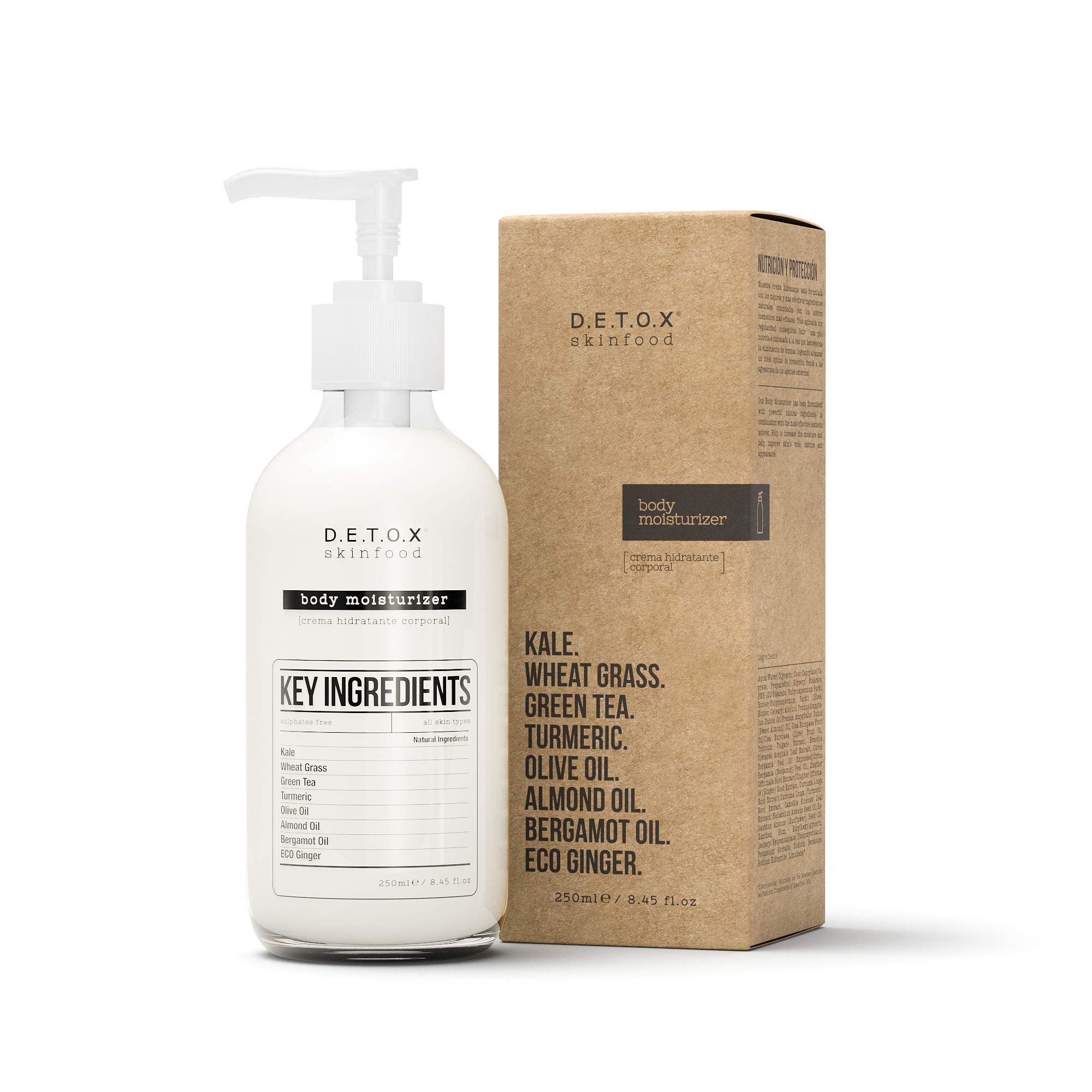 Detox Skin Food Body Moisturizer 500g - Hydrating & Nourishing Cream for Dry Skin - Perfect for Daily Skincare Routine & Post-Workout Recovery