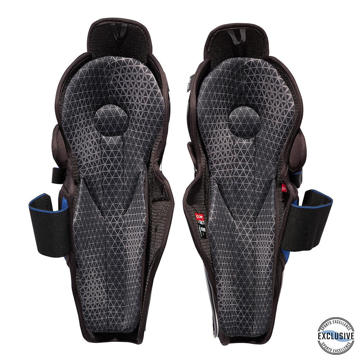 CCM Jetspeed XTRA Senior Hockey Shin Guards - Protective Gear for Ice Hockey Players - Perfect for Games & Practices