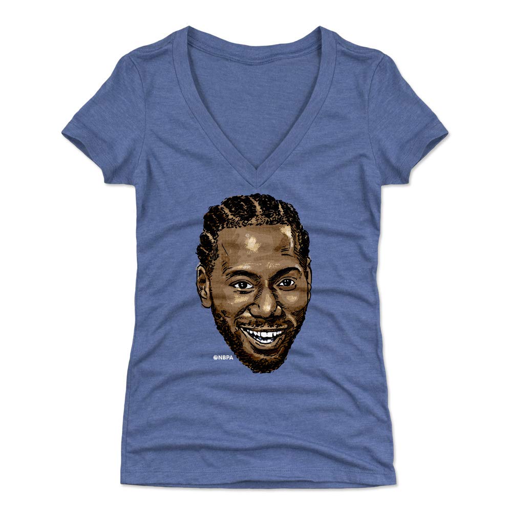 500 LEVEL Kawhi Leonard Women's T-Shirt - Kawhi Leonard Smile Graphic Tee for Basketball Fans | Perfect for Game Day, Casual Wear & NBA Merchandise Collection