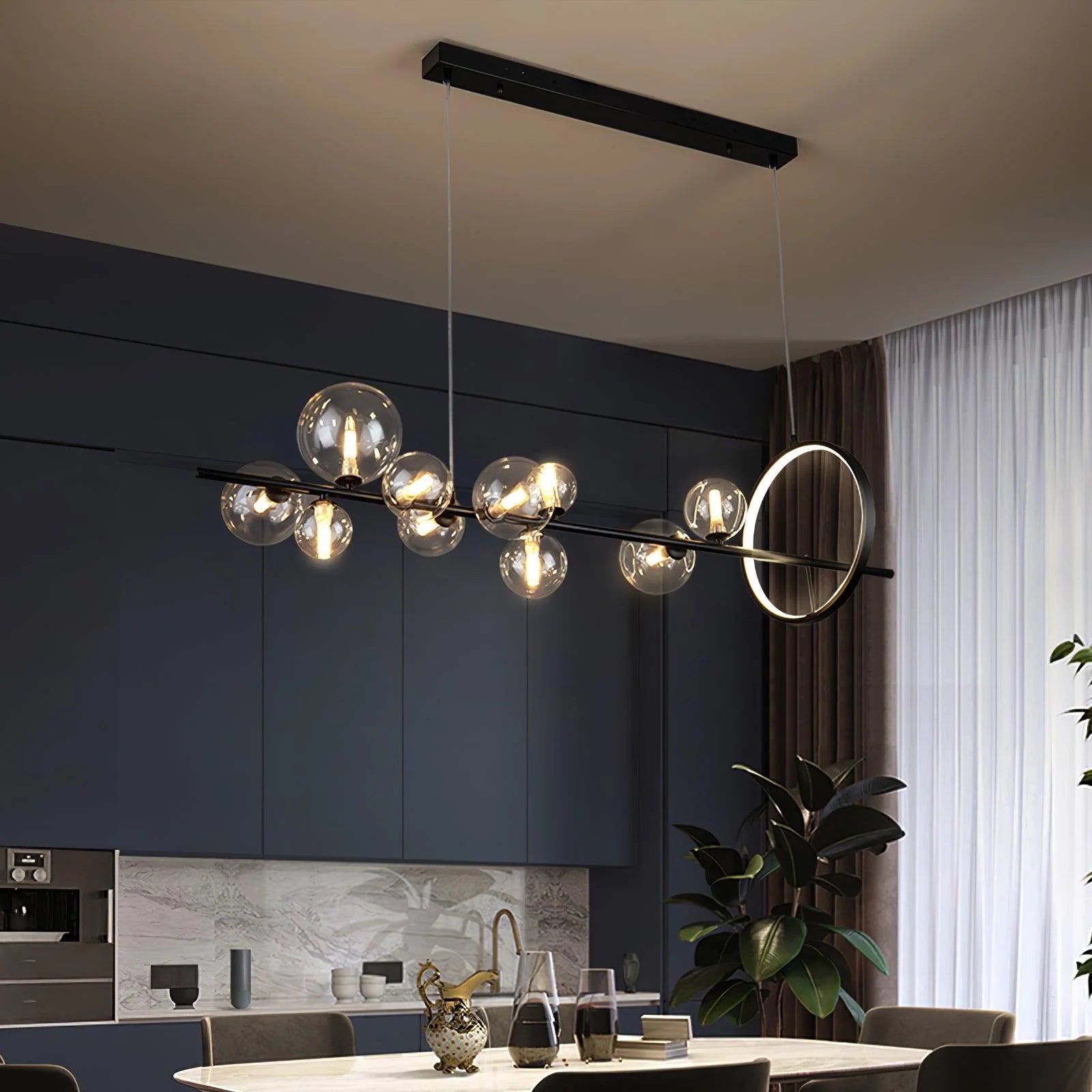 Elegant Mita Chandelier - Modern Crystal Ceiling Light Fixture for Dining Room, Living Room & Bedroom | Perfect for Home Decor, Wedding & Special Occasions