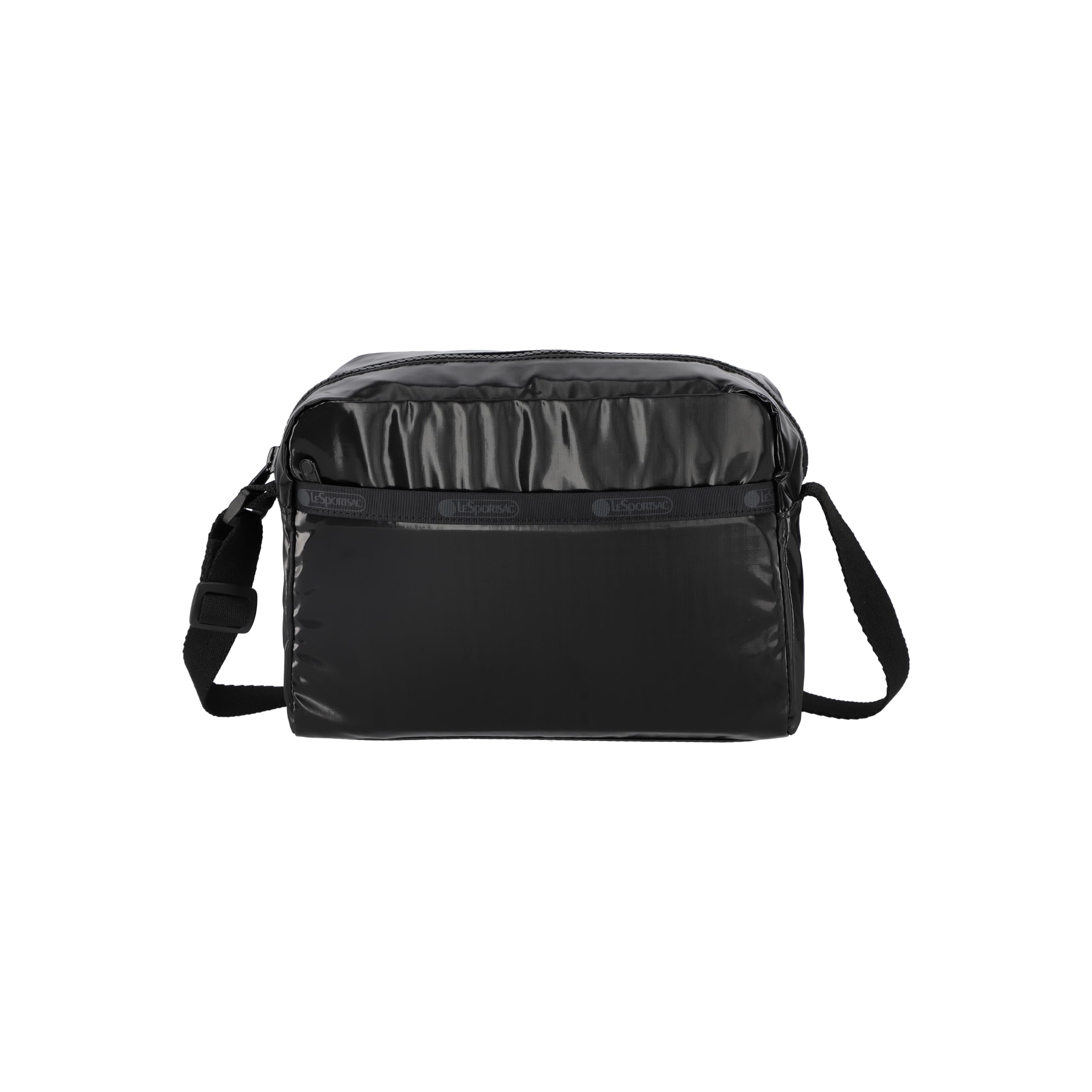 LeSportsac Daniella Crossbody Bag - Stylish Black Shine Shoulder Purse for Women | Perfect for Travel, Work & Everyday Use