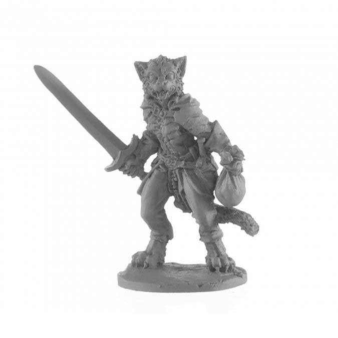 Catfolk Rogue 25mm Miniature Figure - Dark Heaven Legends by Reaper Miniatures | Perfect for D&D, Pathfinder RPG & Tabletop Gaming
