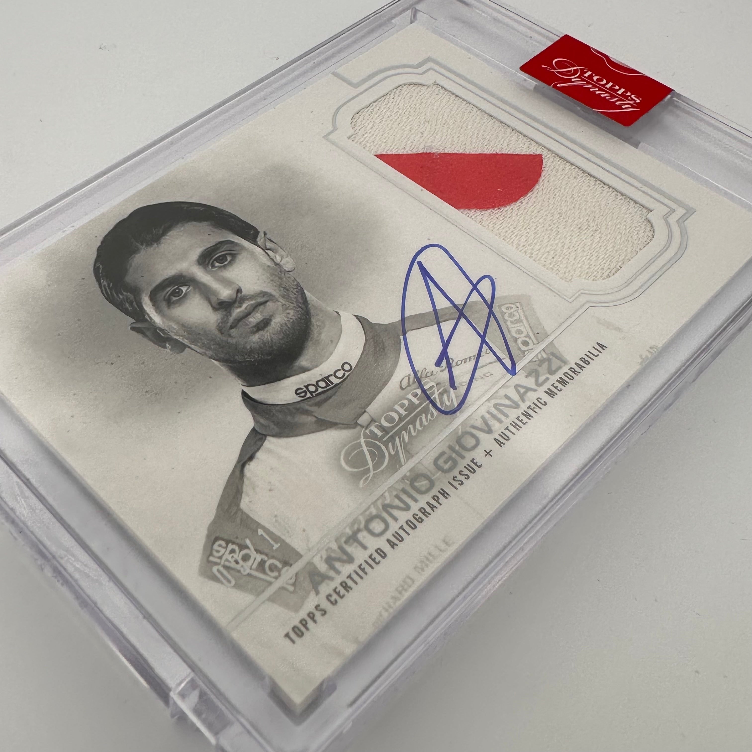 2020 Topps Dynasty F1 Antonio Giovinazzi #DAP IAG Silver Auto Patch Single Card - Collectible Racing Memorabilia for F1 Fans and Sports Card Enthusiasts