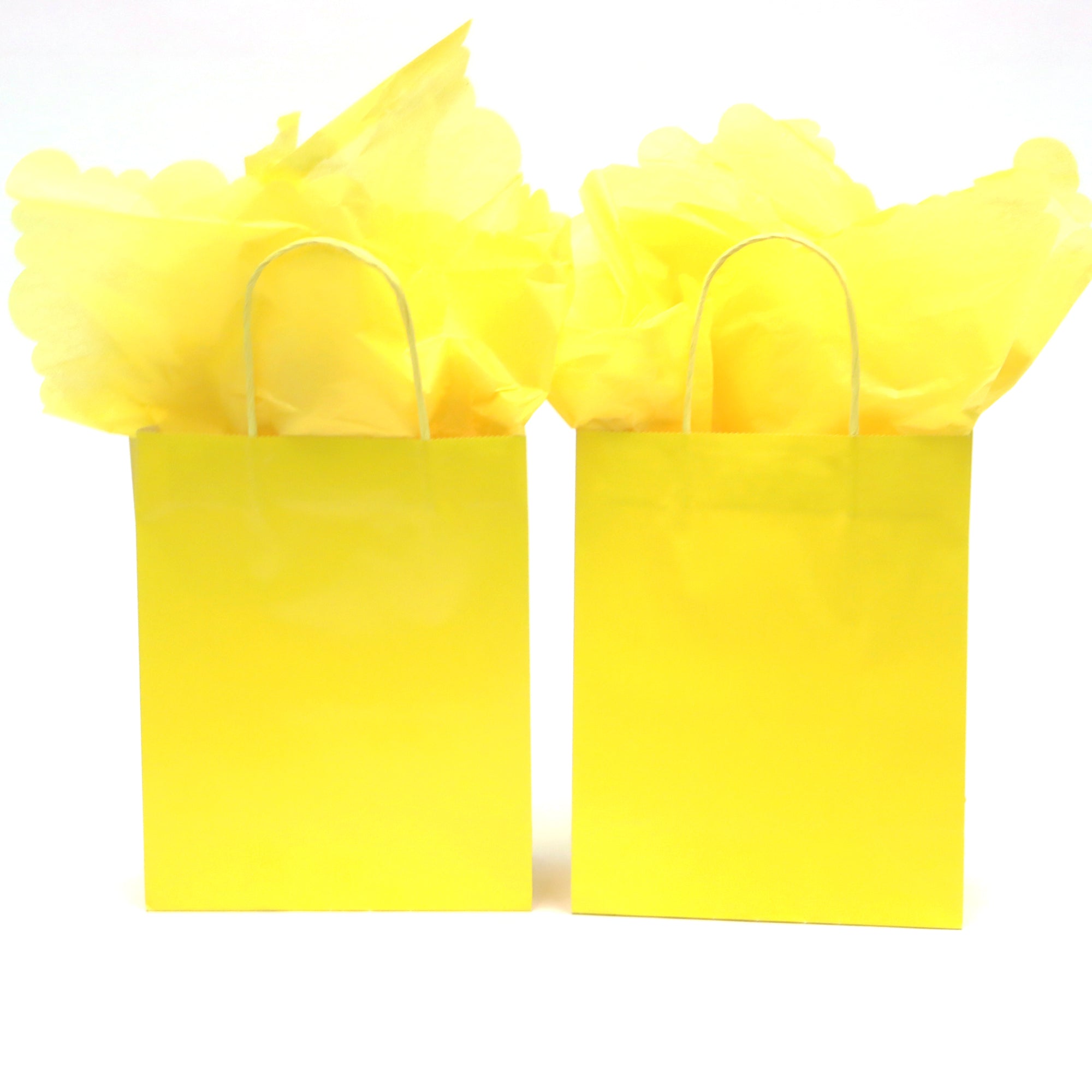 Premium Euro Medium Yellow Gift Bags - Elegant Color Savvy Design for Birthdays, Weddings & Party Favors - Perfect for Gift Wrapping & Special Occasions