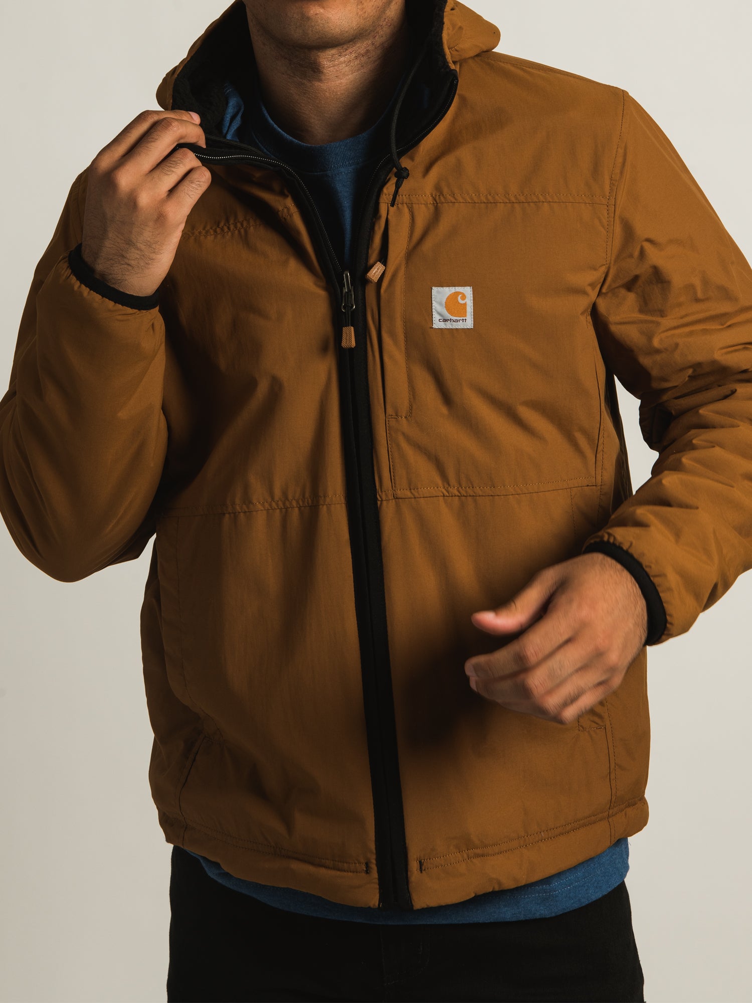Carhartt Relaxed Fit Reversible Fleece Jacket for Men & Women - Cozy Winter Outerwear for Work, Hiking & Outdoor Activities