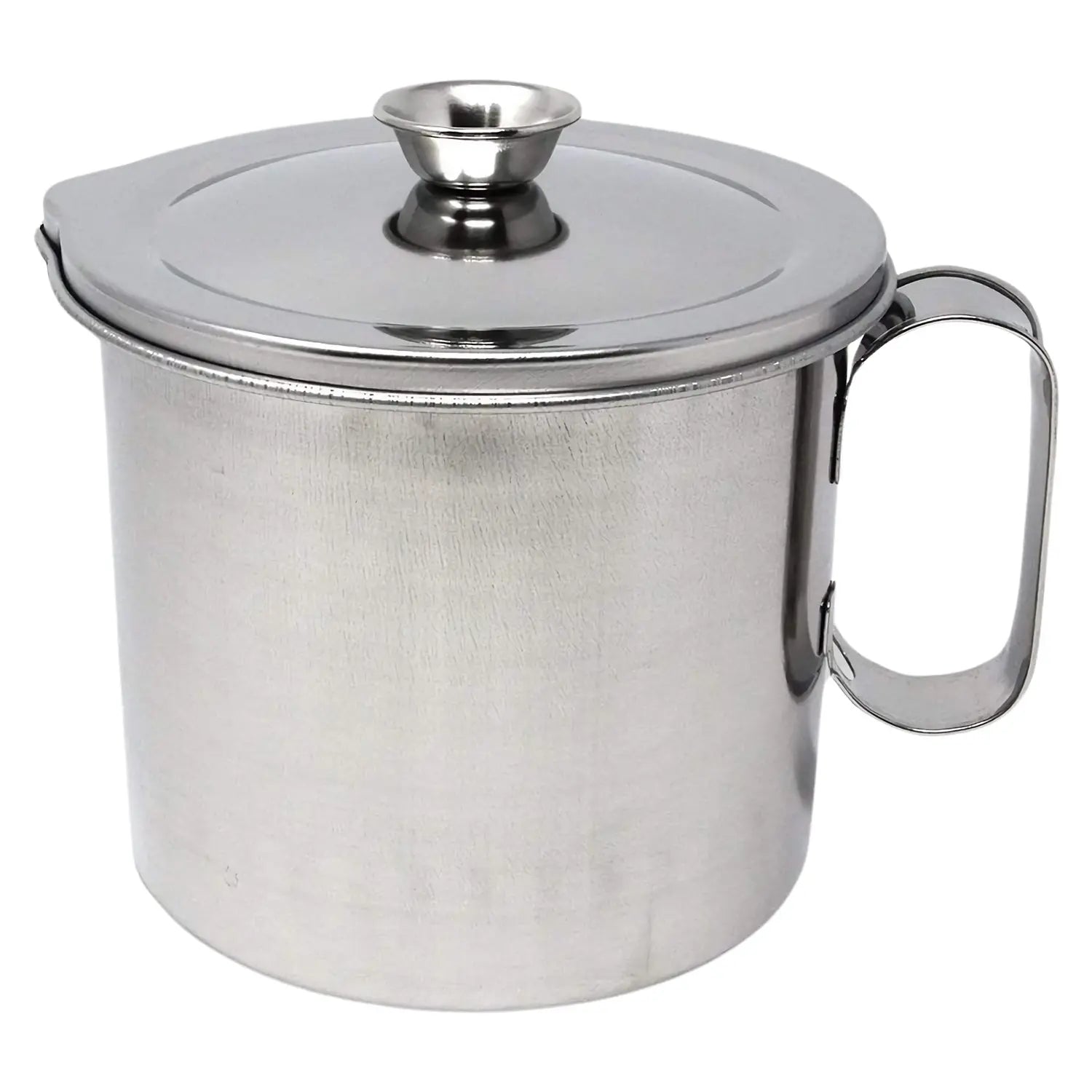 Ichibishi Premium Stainless Steel Oil Filter Pot - Professional Kitchen Strainer for Cooking Oil, Deep Fryer, and Salad Dressing - Perfect for Restaurants, Home Chefs & Food Prep