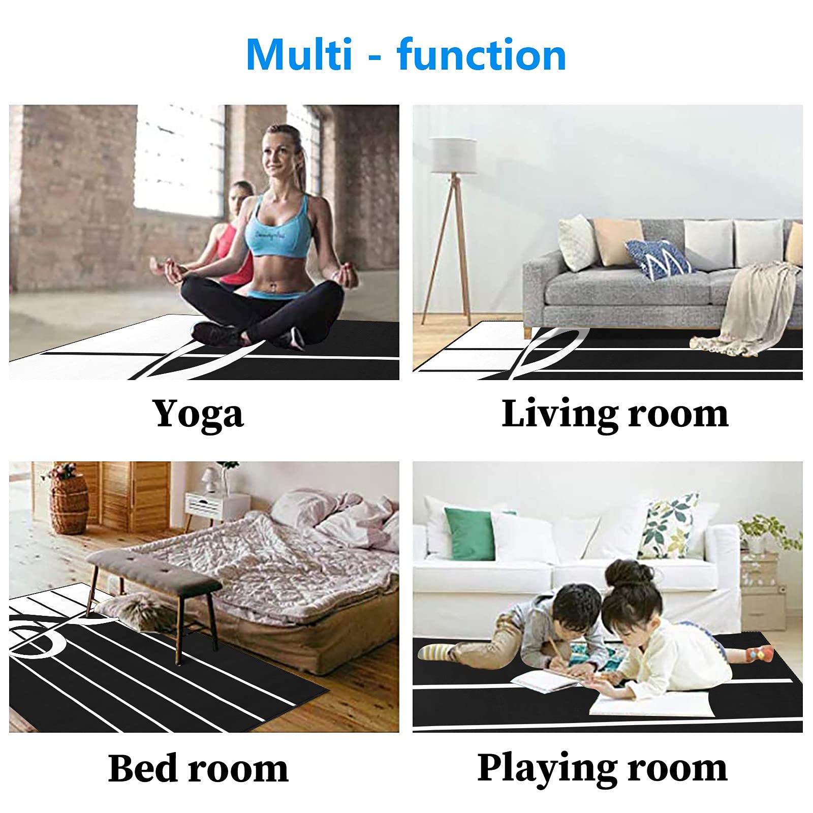 Premium Treble Clef Music Note Non-Slip Area Rug - 5.2'x7.5' Soft Floor Mat for Bedroom, Living Room & Home Decor - Perfect for Music Lovers, Studios & Cozy Spaces
