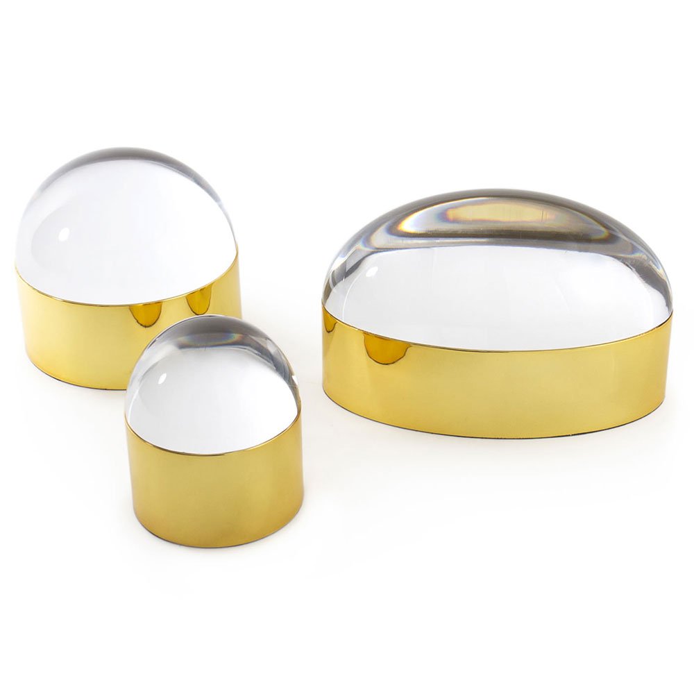 Jonathan Adler Medium Globo Box in Gold - Stylish Decorative Storage for Home & Office Organization
