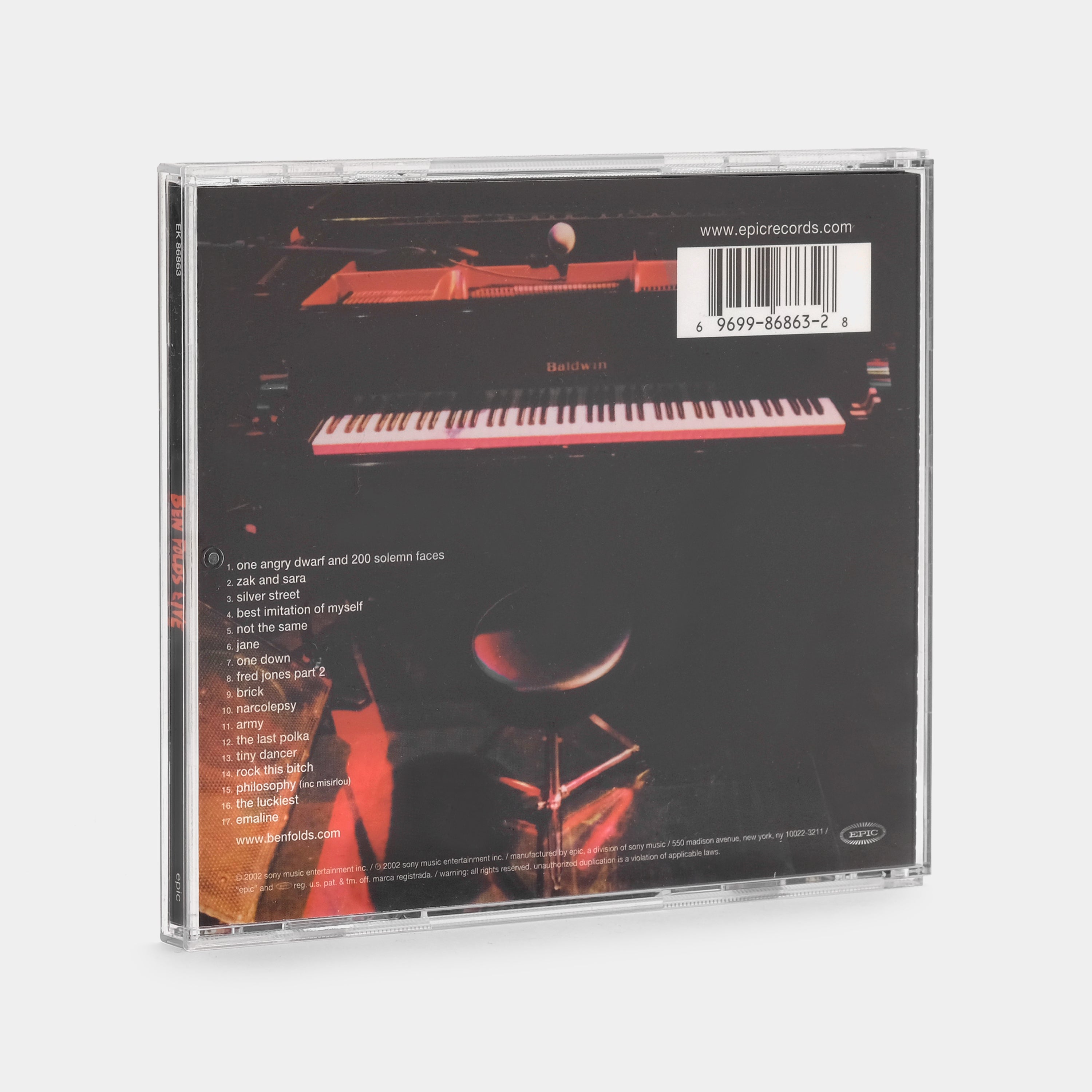 Ben Folds Live CD - Authentic Concert Experience | Perfect for Road Trips & Music Lovers