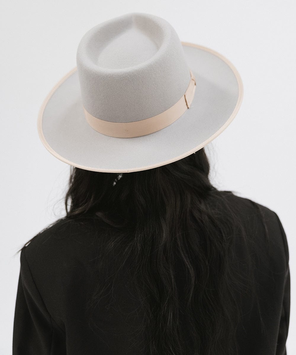 Monroe Rancher Hat - Light Grey Tan Distressed Cowboy Hat for Men & Women - Perfect for Western Rides, Country Music Festivals & Outdoor Adventures