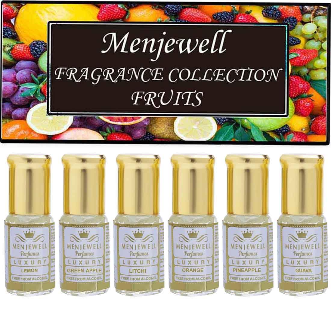 Premium 6-Piece Attar Gift Set for Women - Fruity Perfume Oils (6x3ml) - Luxurious Fragrance Combo for Gifts, Weddings & Special Occasions
