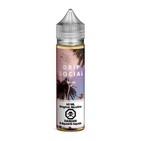 Premium FRESH Drip Social E-Liquid - 60mL Vape Juice for Smooth & Flavorful Vaping - Perfect for Cloud Chasing & Social Vaping Sessions