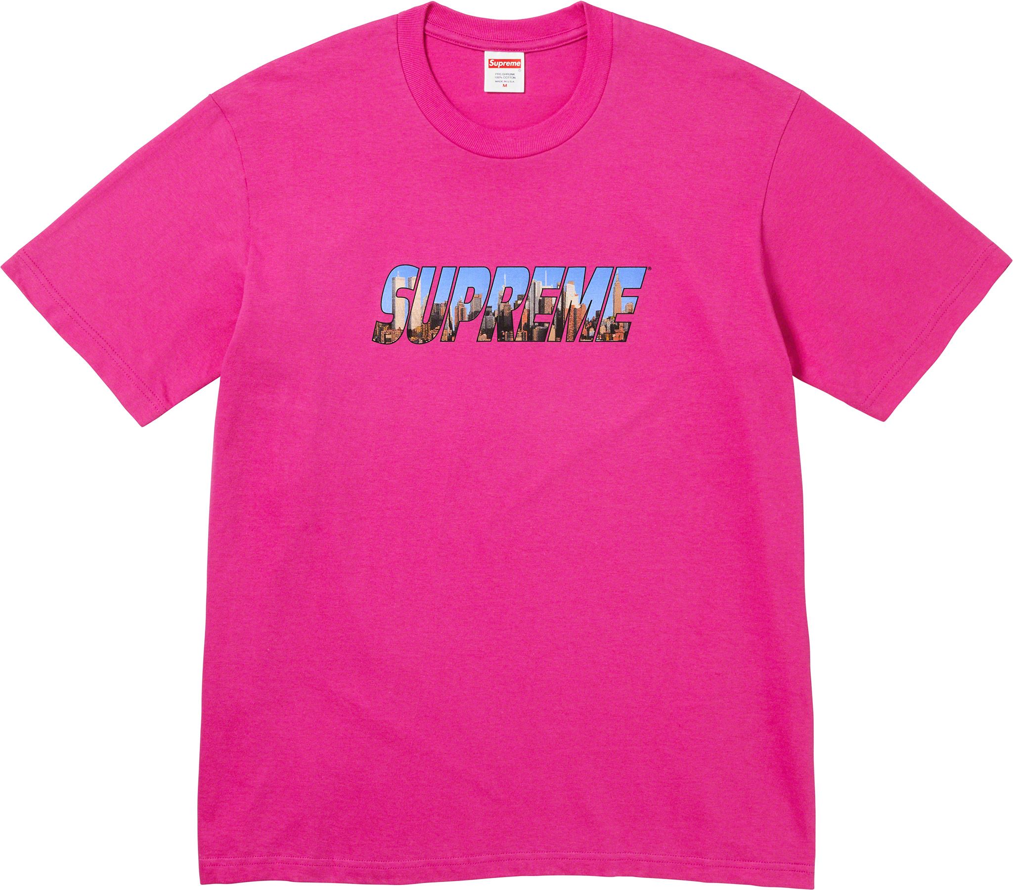 Supreme Gotham T-Shirt in Magenta - Stylish Streetwear for Casual Outfits & Urban Fashion Lovers