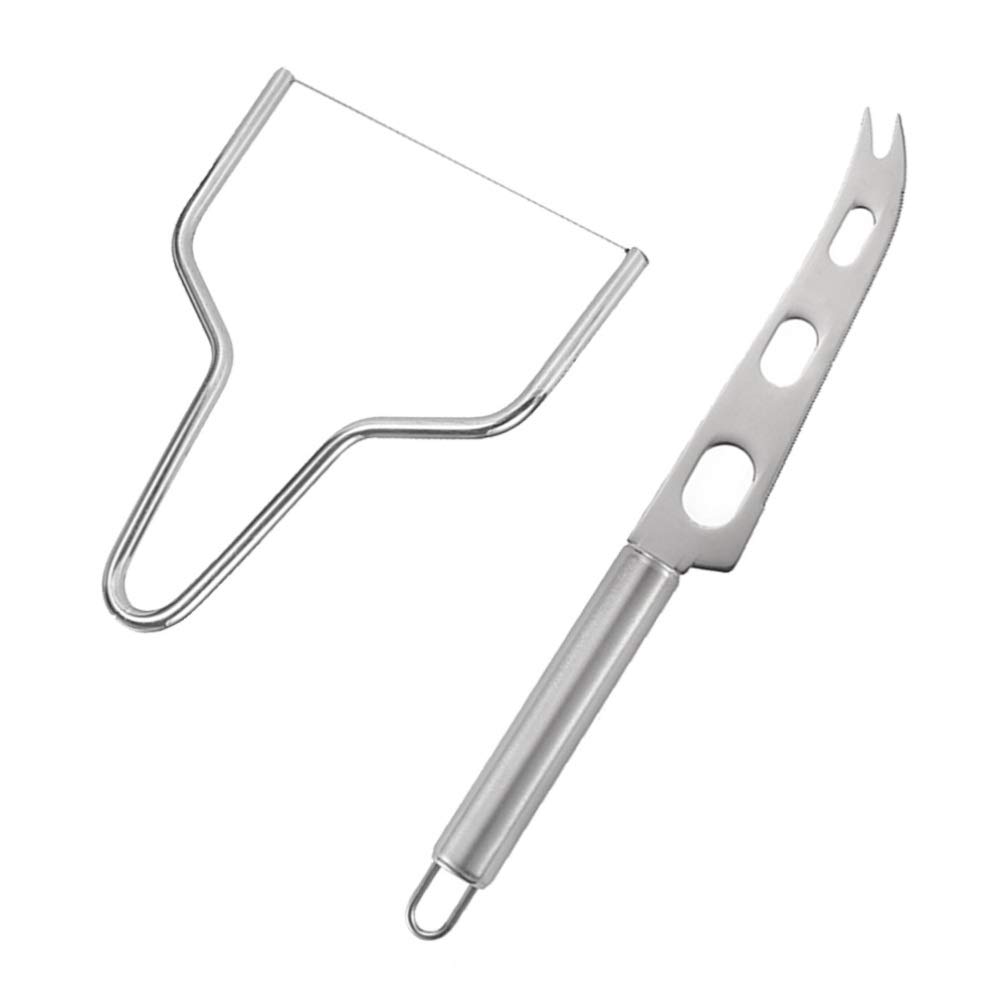 DOITOOL 2-Pack Stainless Steel Bread & Cheese Slicer Set - Perfect for Layer Cakes, Loaves, Pies & Butter - Multi-Purpose Kitchen Tool for Bakers & Home Chefs - Ideal for Parties, Baking & Meal Prep