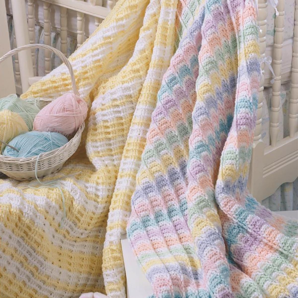 Leisure Arts Afghans On The Double Crochet Book - Easy Afghan Crochet Patterns for Beginners | DIY Home Decor & Gift Ideas