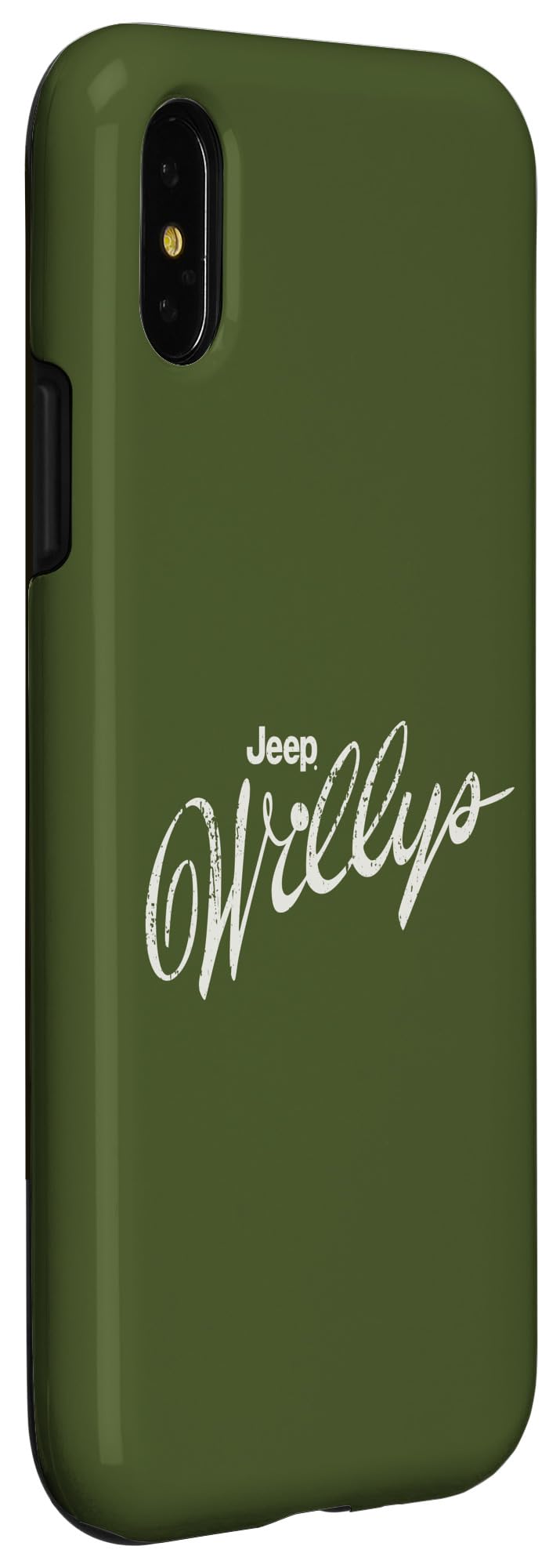 iPhone X/XS Jeep Willys Script Logo Protective Phone Case - Durable & Stylish Cover for Outdoor Adventures & Daily Use