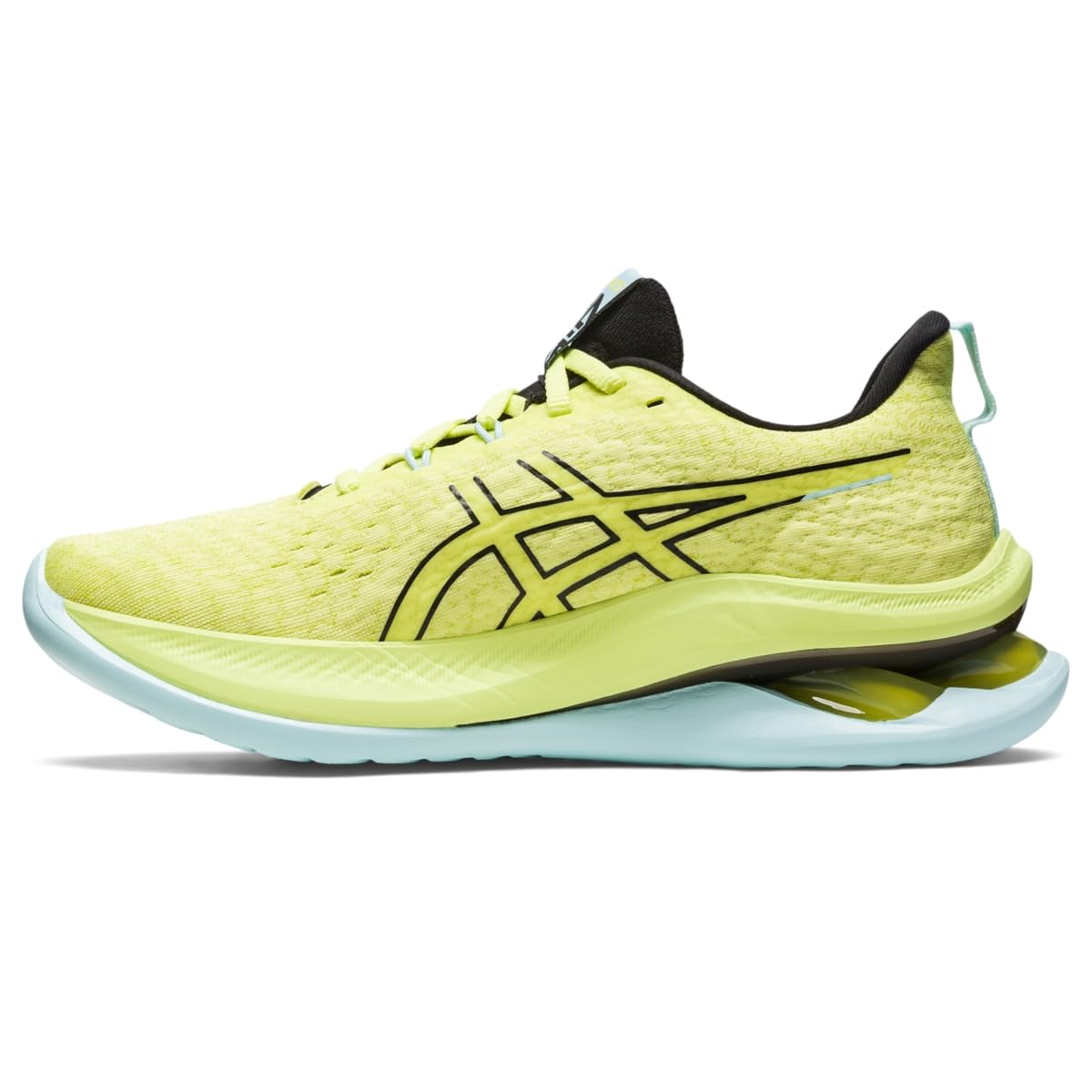 ASICS Women's Gel-Kinsei MAX Running Shoes - Size 9 | Glow Yellow/Black | Cushioned Support for Long-Distance Running & Marathon Training