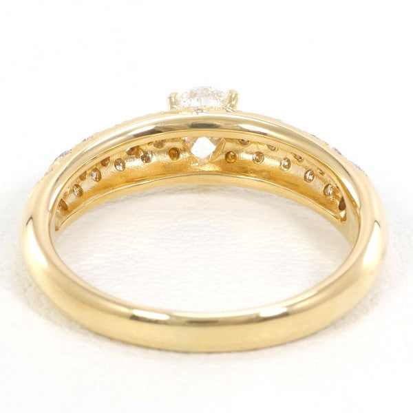 18K Yellow Gold Diamond Ring for Women - Elegant Solitaire Engagement & Wedding Band - Perfect for Proposals, Anniversaries, and Special Occasions