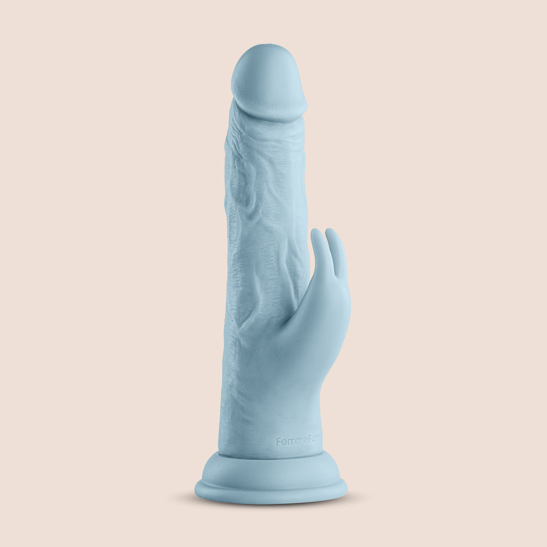 Femme Funn Wireless Turbo Rabbit Vibrator - Dual Stimulation Shaft & 360° Rotation for G-Spot & Clitoral Pleasure | Perfect for Solo Play & Couples Intimacy