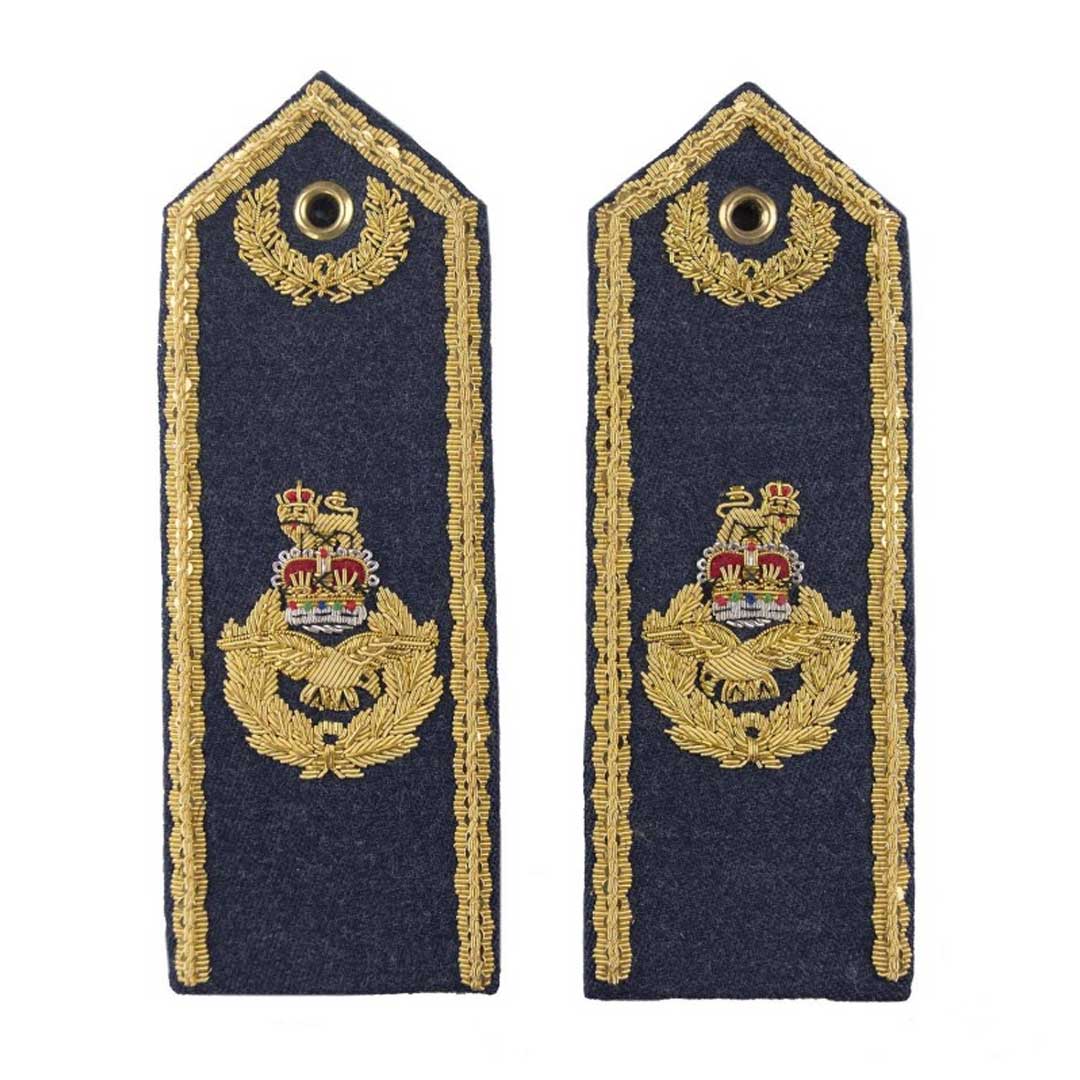 Royal Air Force Regiment RAF Badge - Air Vice Marshall & Above Shoulder Board Epaulette - Perfect for Military Uniforms, Cosplay & Collectibles