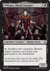 Whisper, Blood Liturgist - Dominaria MTG Card | Collectible Trading Card Game for Magic: The Gathering Players | Perfect for Commander Decks and Fantasy Strategy Games