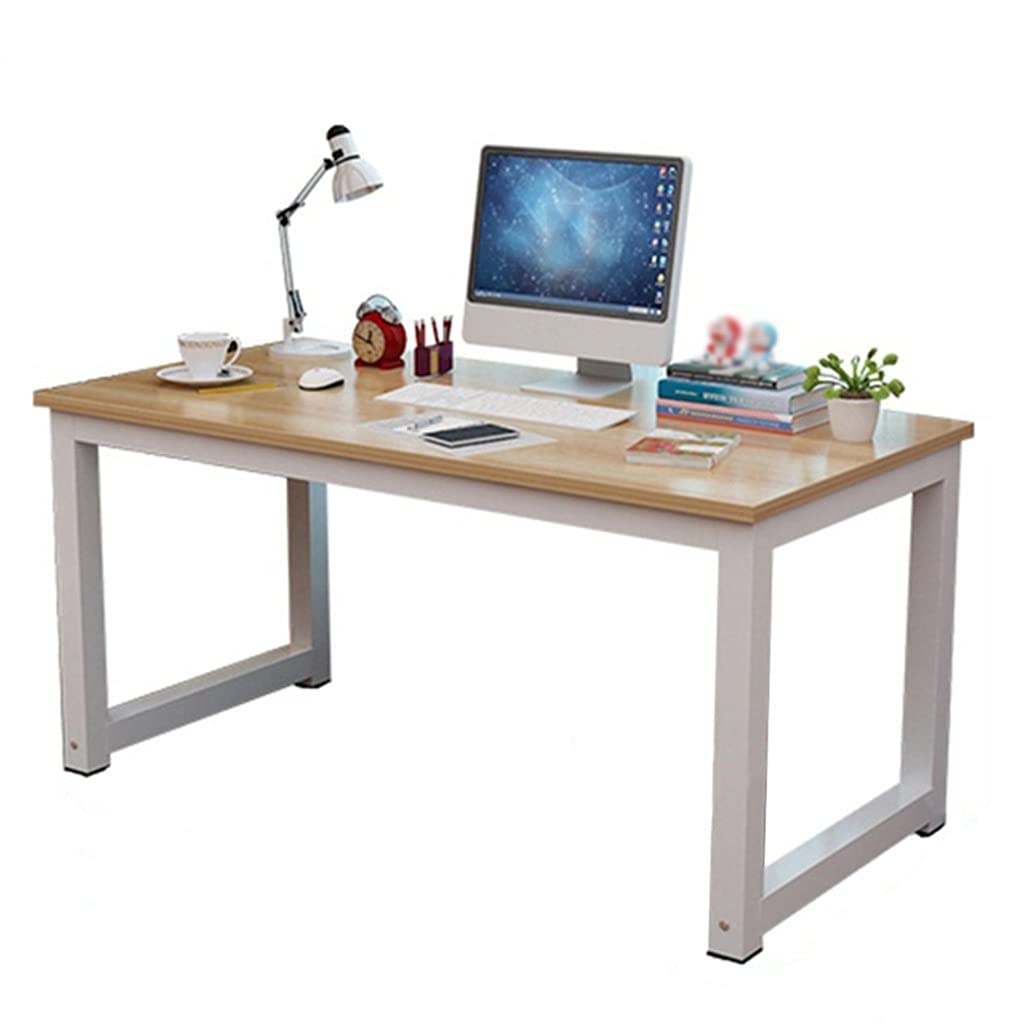 Ergonomic Computer Desk - 100x60x75cm Study Desk with Sturdy Steel Frame for Home Office, Bedroom & Workspace | Perfect for Remote Work, Online Classes & Gaming Setup