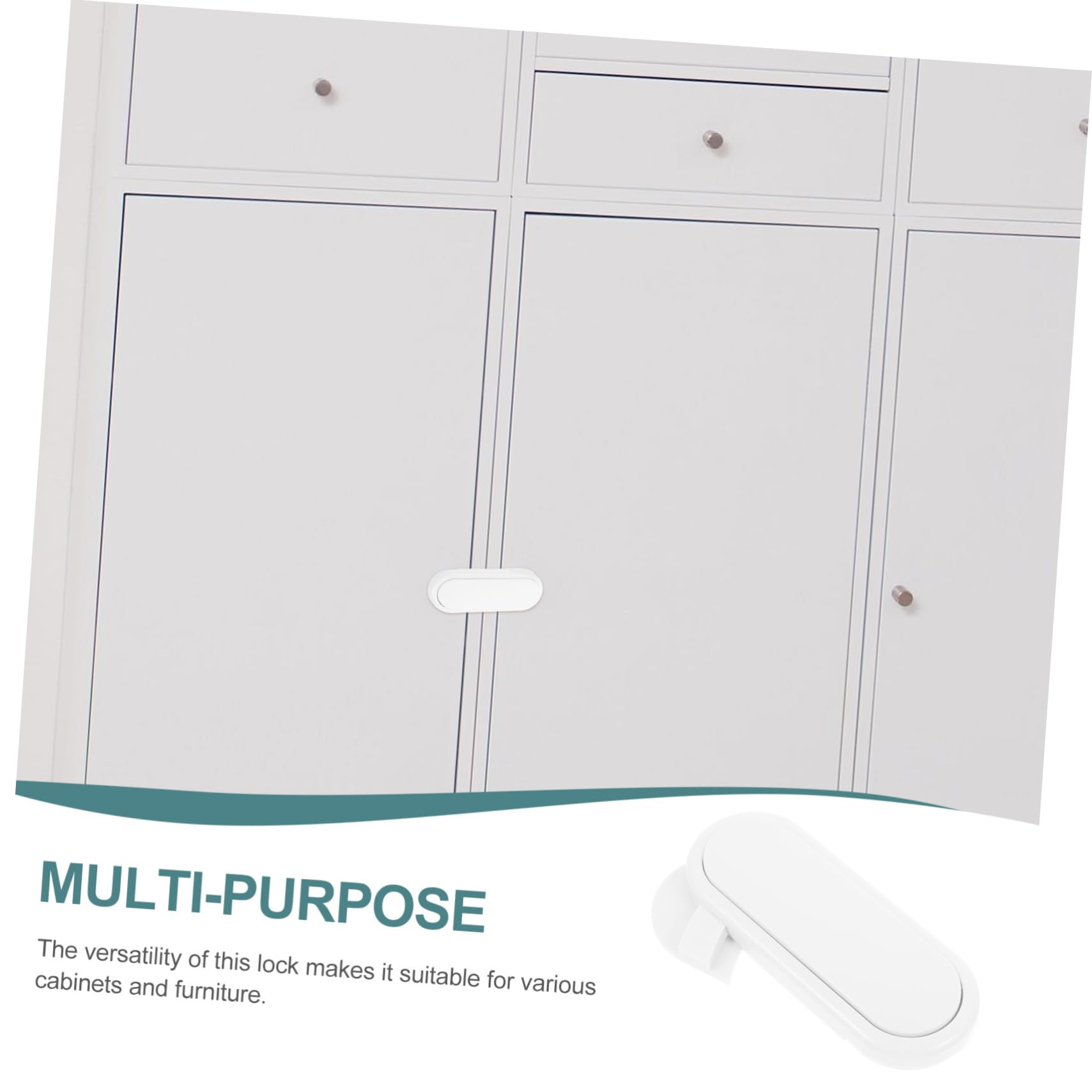 VICASKY 40-Piece Child Safety Cabinet Locks - ABS White Fridge & Drawer Locks for Baby Proofing - Secure Kitchen, Bathroom & Nursery Cabinets