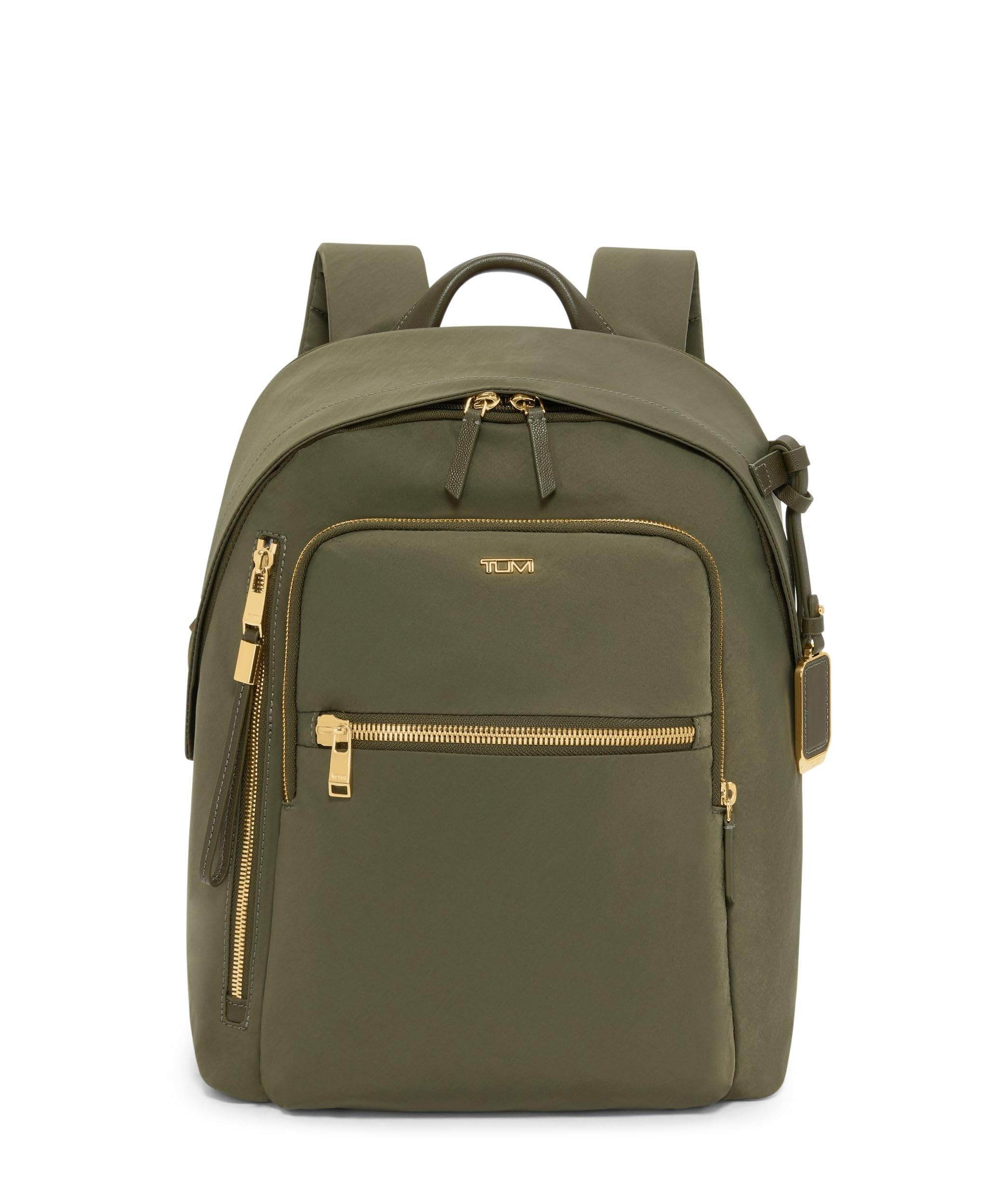 TUMI Voyageur Halsey Backpack for Men & Women - Durable Travel Backpack with Laptop Compartment - Olive Green Business & Commuter Backpack for Work, College & Everyday Use
