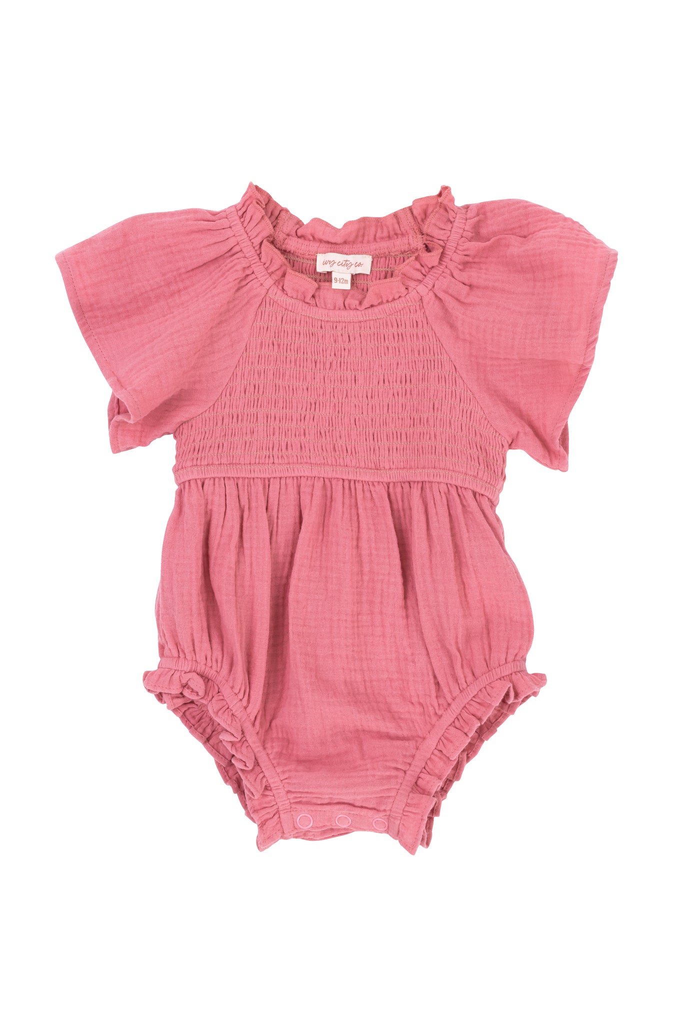 Baby Jovie Romper in Pink - Soft Cotton Infant Bodysuit for Newborns & Toddlers - Perfect for Playtime, Photo Shoots & Everyday Wear
