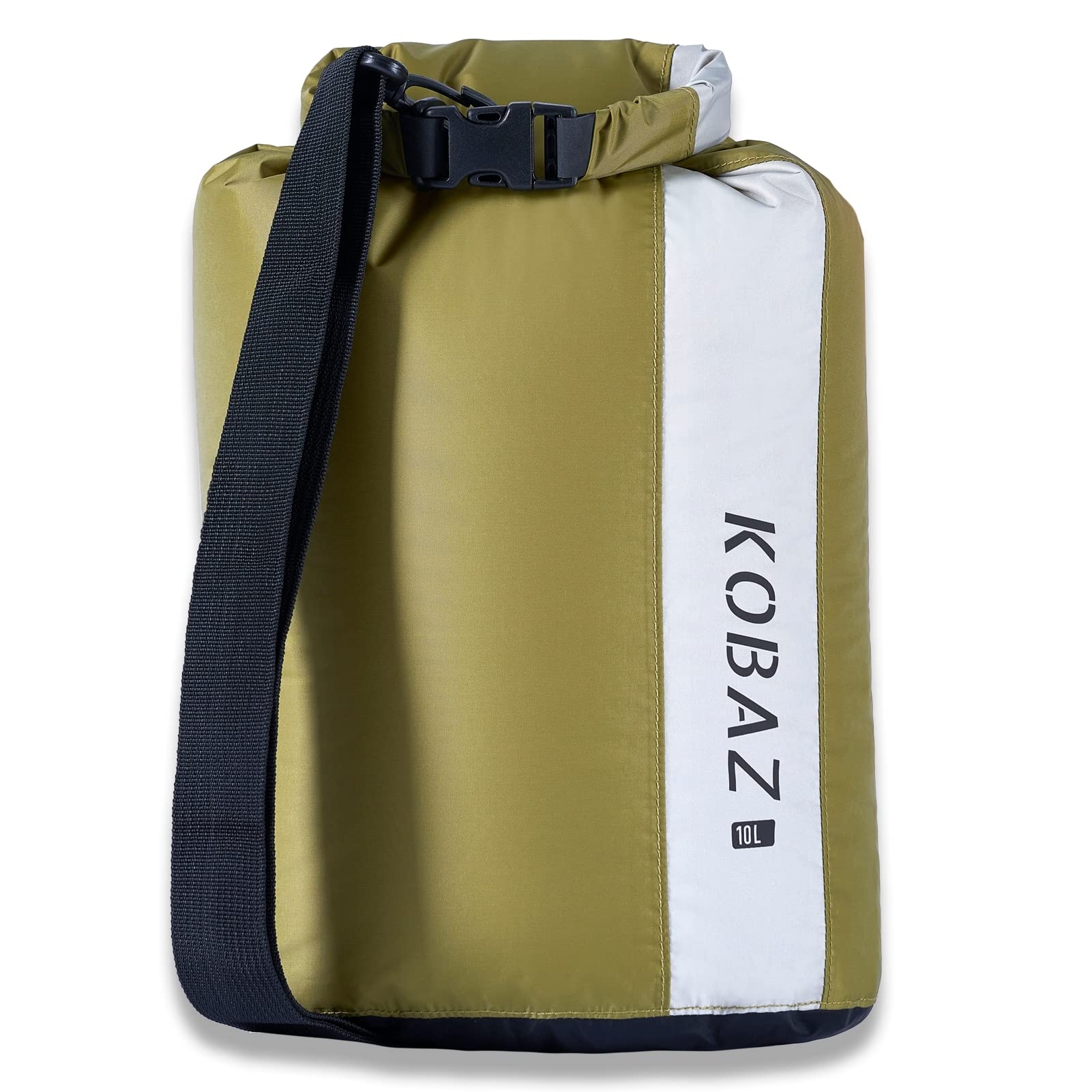 KOBAZ Waterproof Dry Bags 10L/20L/35L - Lightweight Roll Top Dry Sack with Shoulder Strap for Kayaking, Camping, Hiking & Water Sports | Perfect for Outdoor Adventures, Beach Trips and Protecting Gear from Rain
