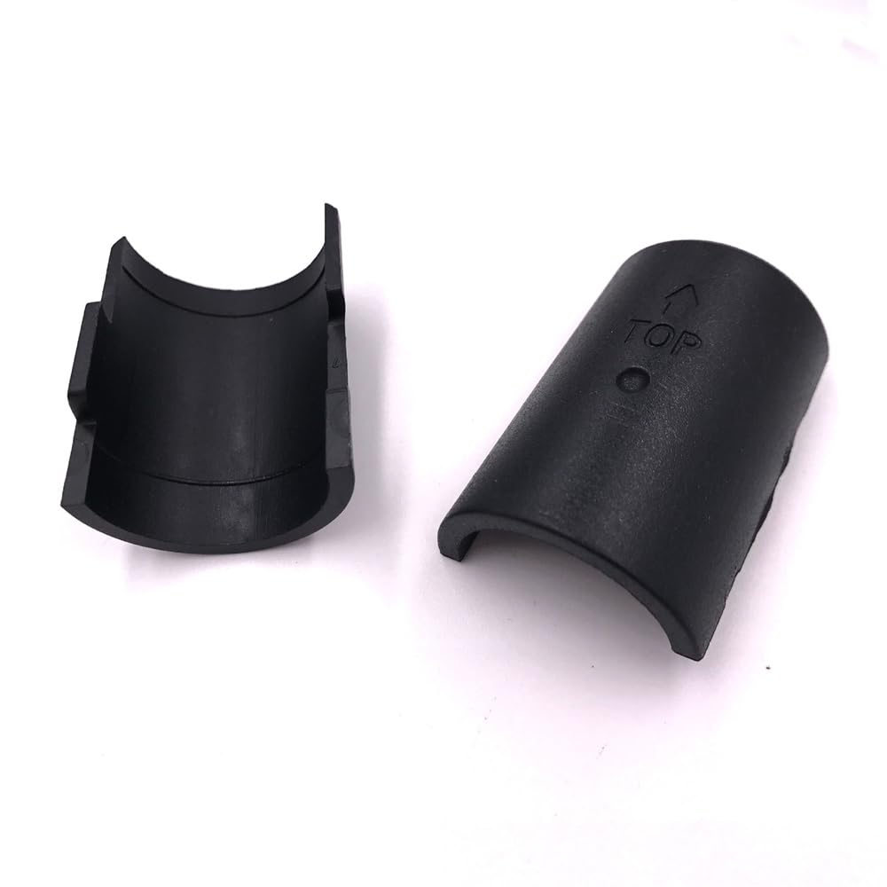 6 Pack Black Wire Shelf Clips - 1 Inch Post Shelving Lock Clips - Durable Plastic Shelf Sleeves Replacement for Wire Shelving Systems (6 Pairs) - Perfect for Garage, Pantry & Closet Organization