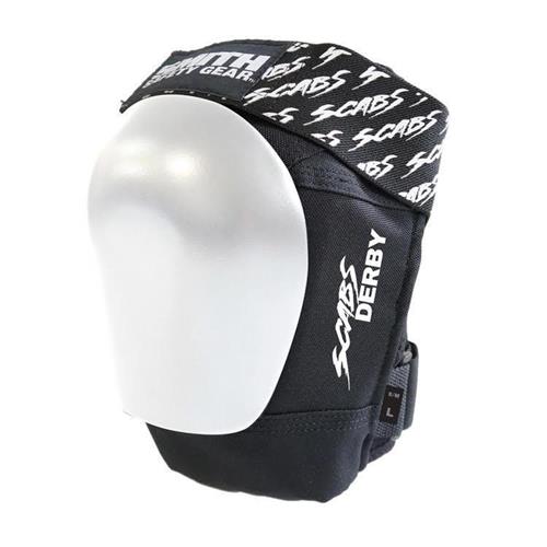 Smith Scabs Knee Pads for Roller Derby - Black/White Protective Gear for Skating, Volleyball & Extreme Sports