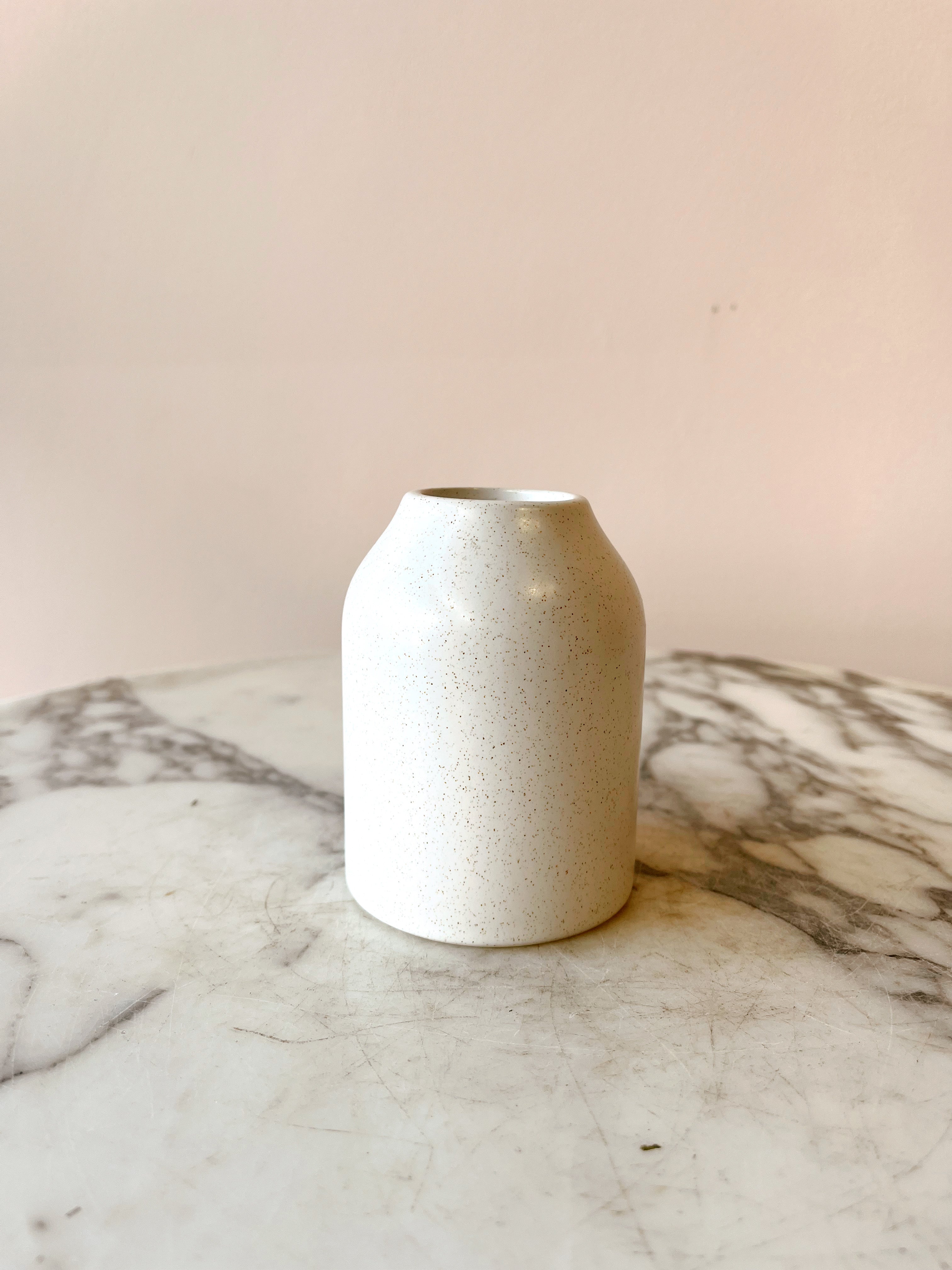 Handmade Speckled Ceramic Vase - Elegant Home Decor for Living Room, Dining Table & Wedding Centerpieces | Boho Chic Farmhouse Style