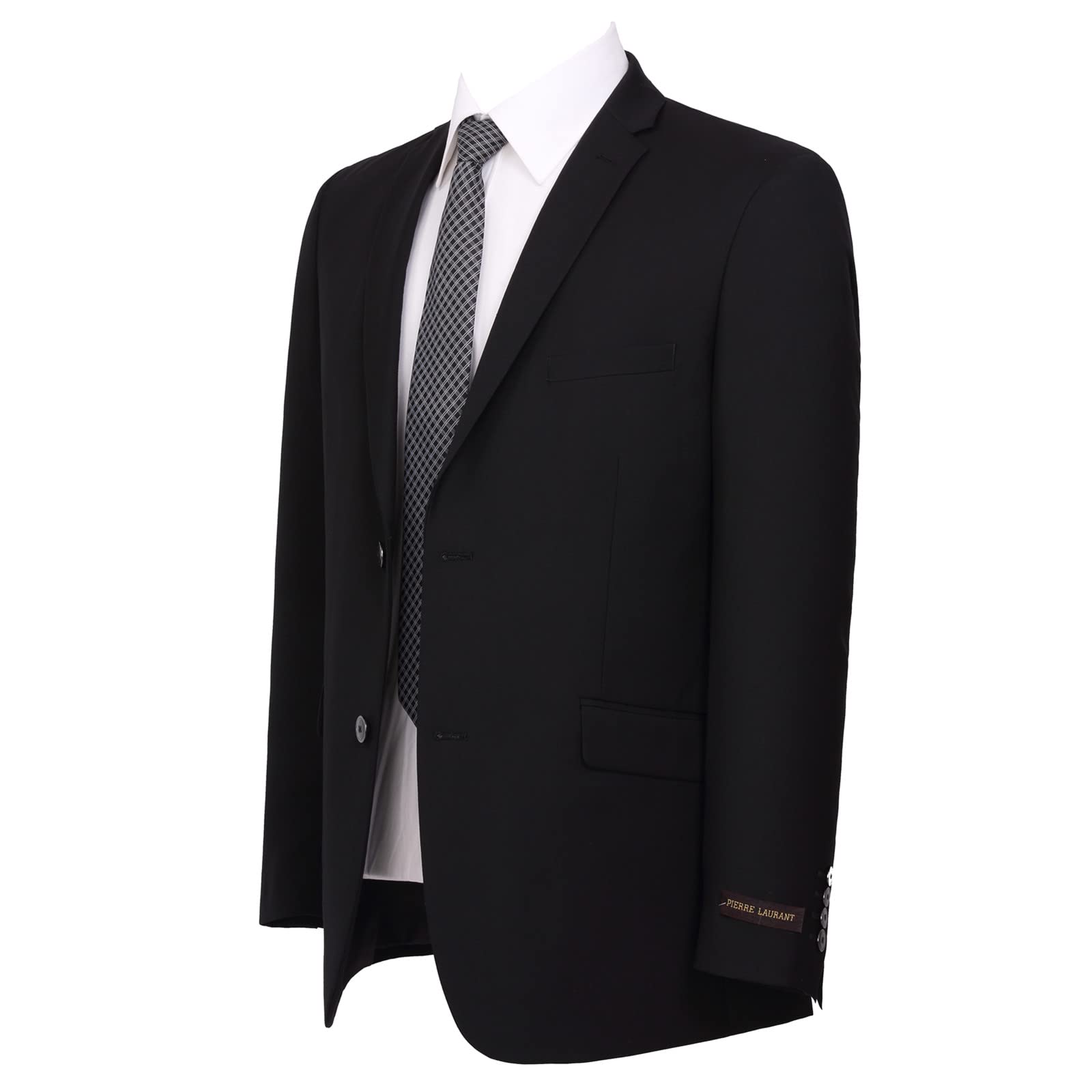 Men's Slim Fit 2-Piece Suit Set - Two Button Business Blazer & Dress Pants - Formal Office Wear, Wedding Attire & Professional Events