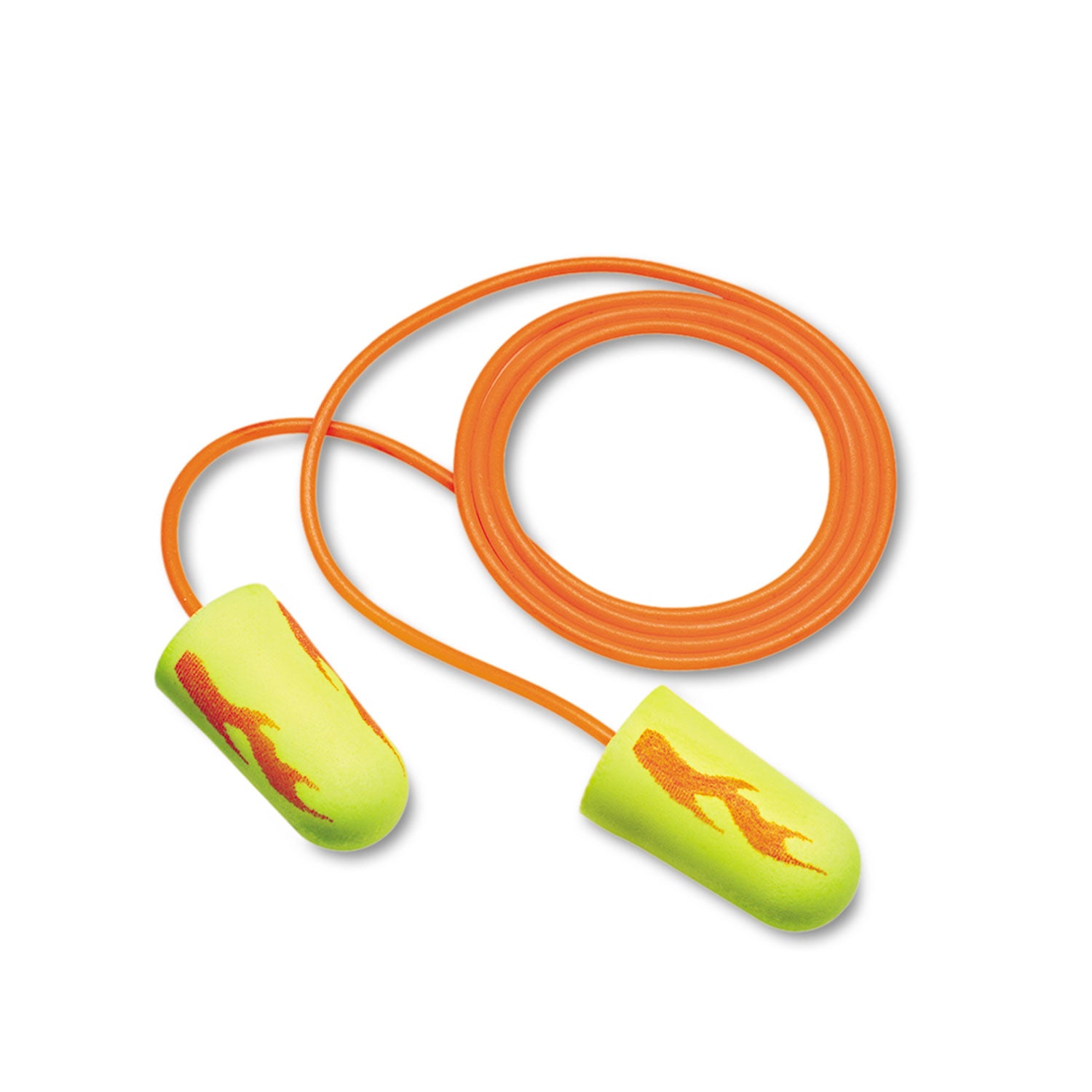 3M™ E A Rsoft Blasts Earplugs with Cord - 200 Pairs/Box, Neon Yellow Foam Ear Plugs for Shooting, Construction & Loud Events - Noise Reduction Safety Ear Protection for Work, Concerts & Sleeping