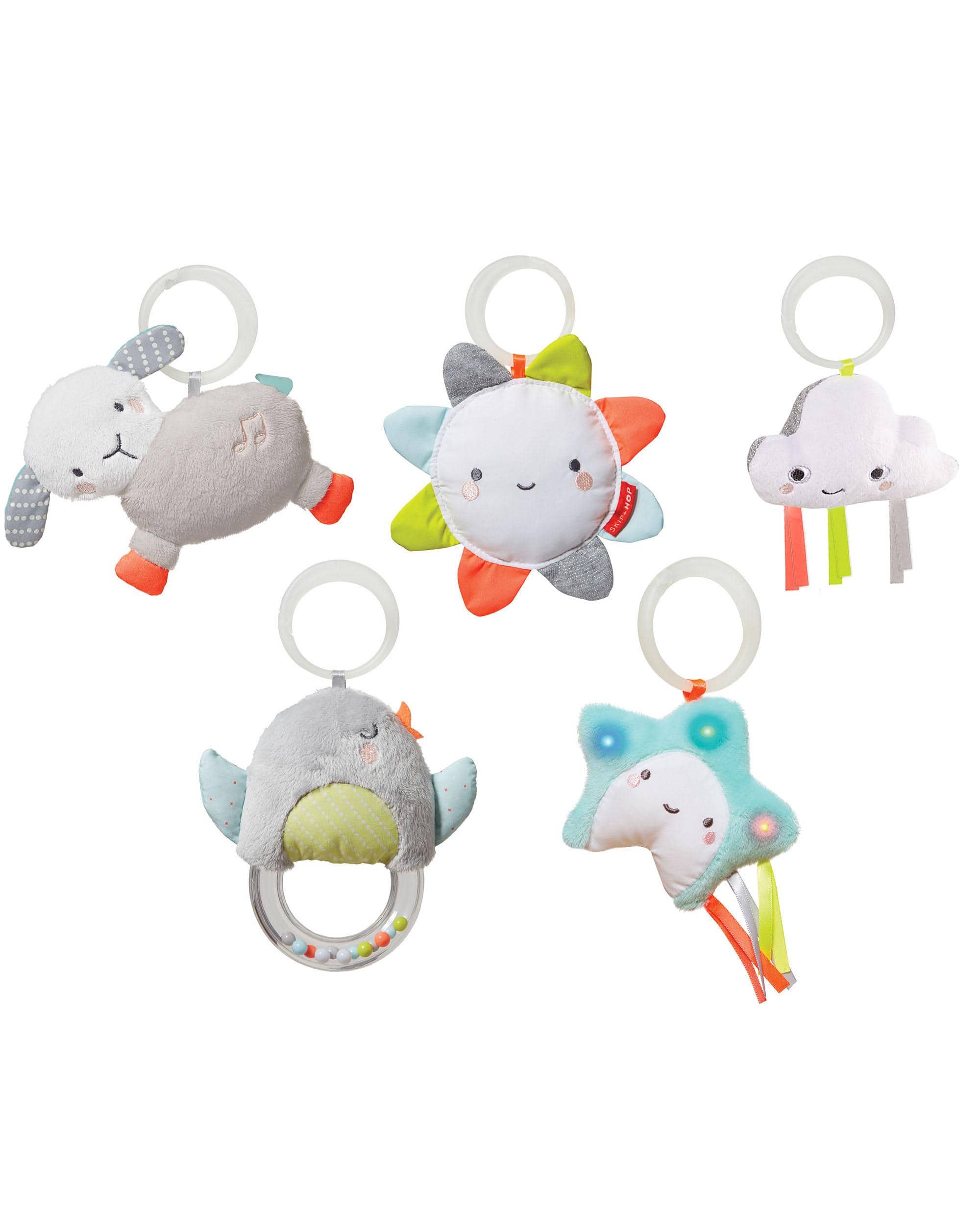 Skip Hop Silver Lining Cloud Activity Gym - Baby Play Mat with Hanging Toys for Tummy Time & Early Development - Perfect for Nursery, Daycare & Travel