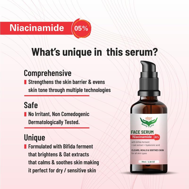 Niacinamide 5% Face Serum - Brightens & Soothes Skin for All Types | Daily Skincare Routine