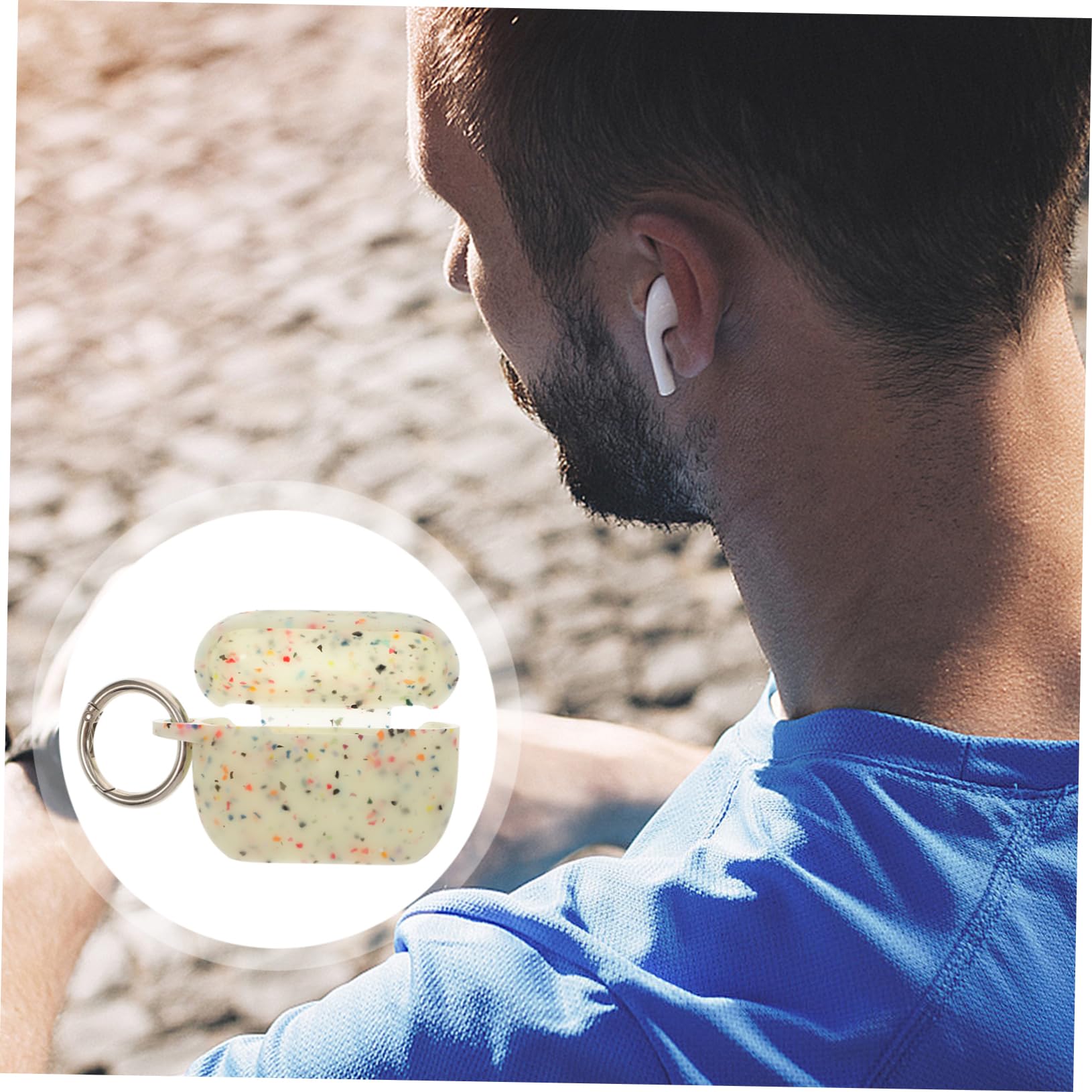 Artibetter 3-Pack Glow in The Dark Silicone Earphone Case Cover - Protective Headphone Storage with Luminous Effect, Stylish Ring Accessory for AirPods, Wireless Earbuds - Perfect for Night Use, Travel & Gym