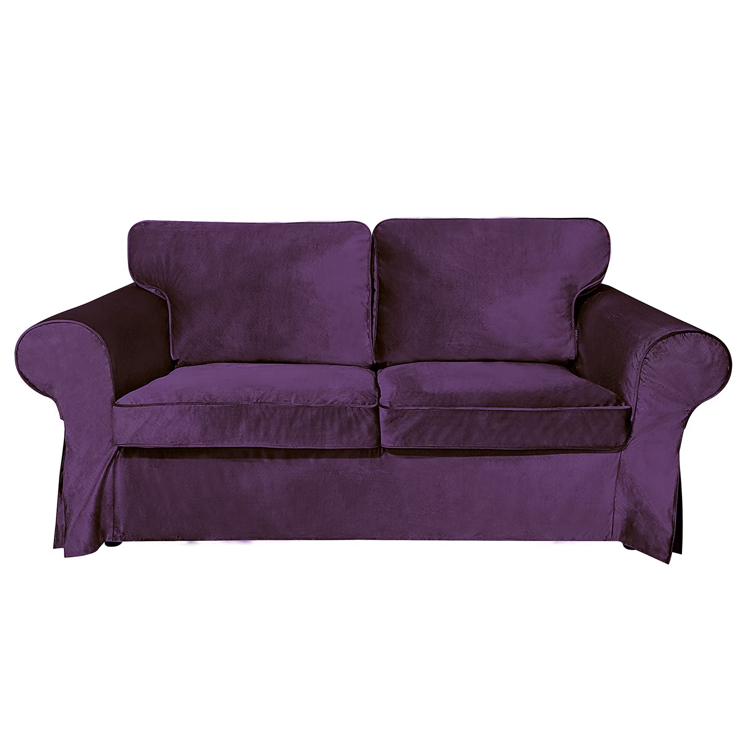 BACoverZone IKEA Ektorp Loveseat Sofa Cover - Stretchable 2-Seater Couch Slipcover with Cushion Covers | Perfect for Living Room, Apartment & Home Decor Protection (Loveseat, KL-12)