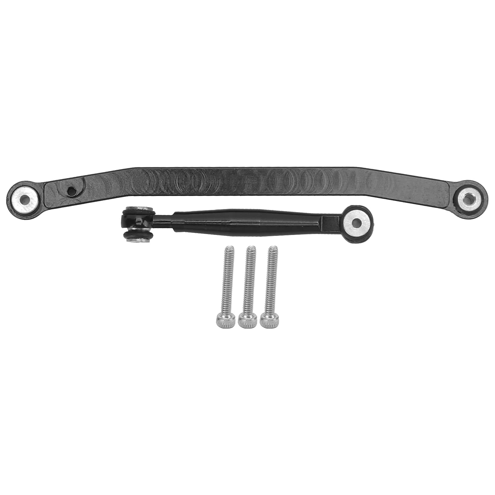 1/24 RC Car Steering Rod Tie Links - Aluminum High Clearance Chassis Set with Skid Plate & Turnbuckle Linkage | Perfect for Crawler Upgrades, Off-Road Racing & DIY RC Car Modifications