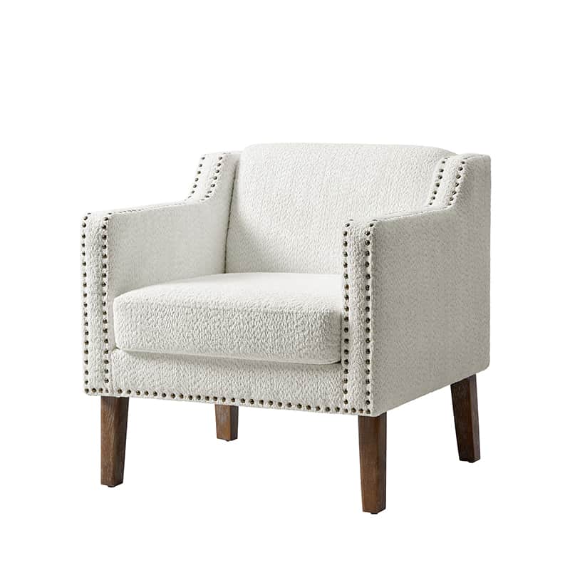 Solid Wood Frame Armchair - Modern & Durable Wooden Chair for Living Room, Dining Room, Office - Comfortable & Stylish Home Furniture