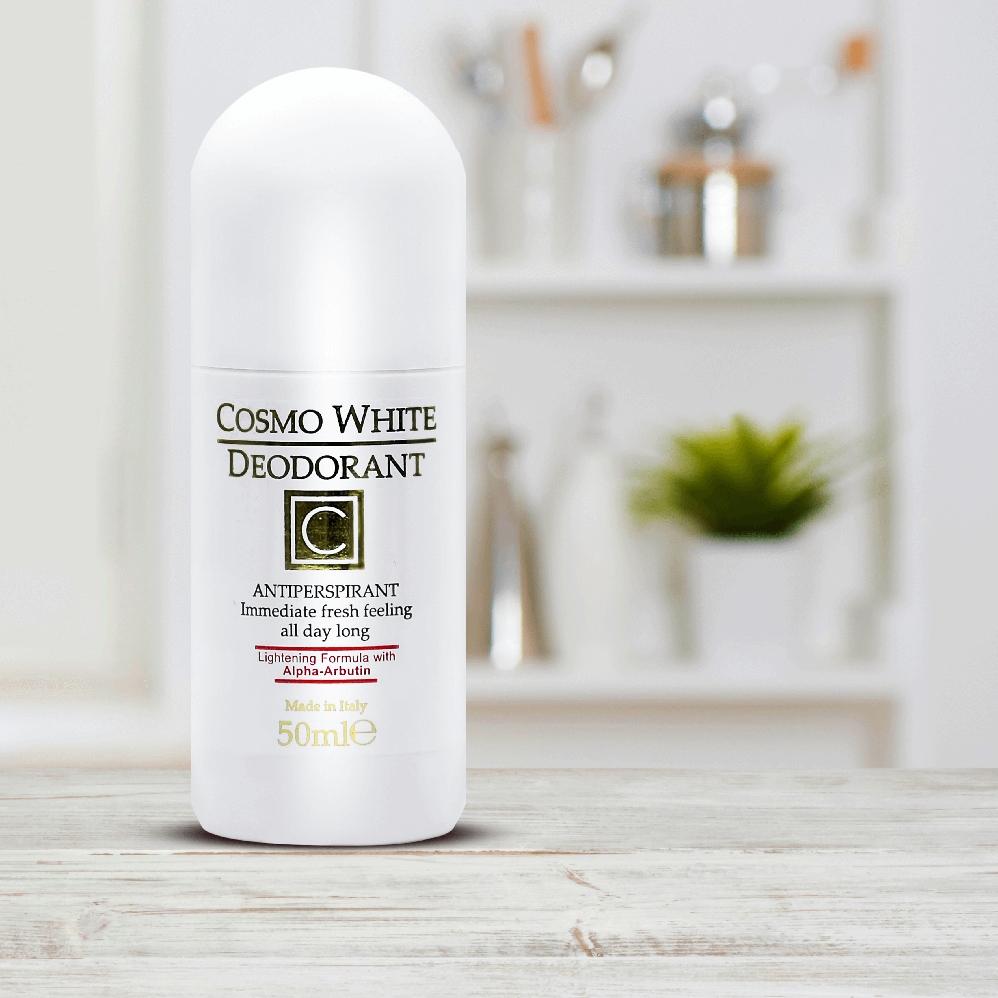 Cosmo White Deodorant for Underarms - 50ml Whitening & Odor Protection | Fresh All Day for Workouts & Daily Use