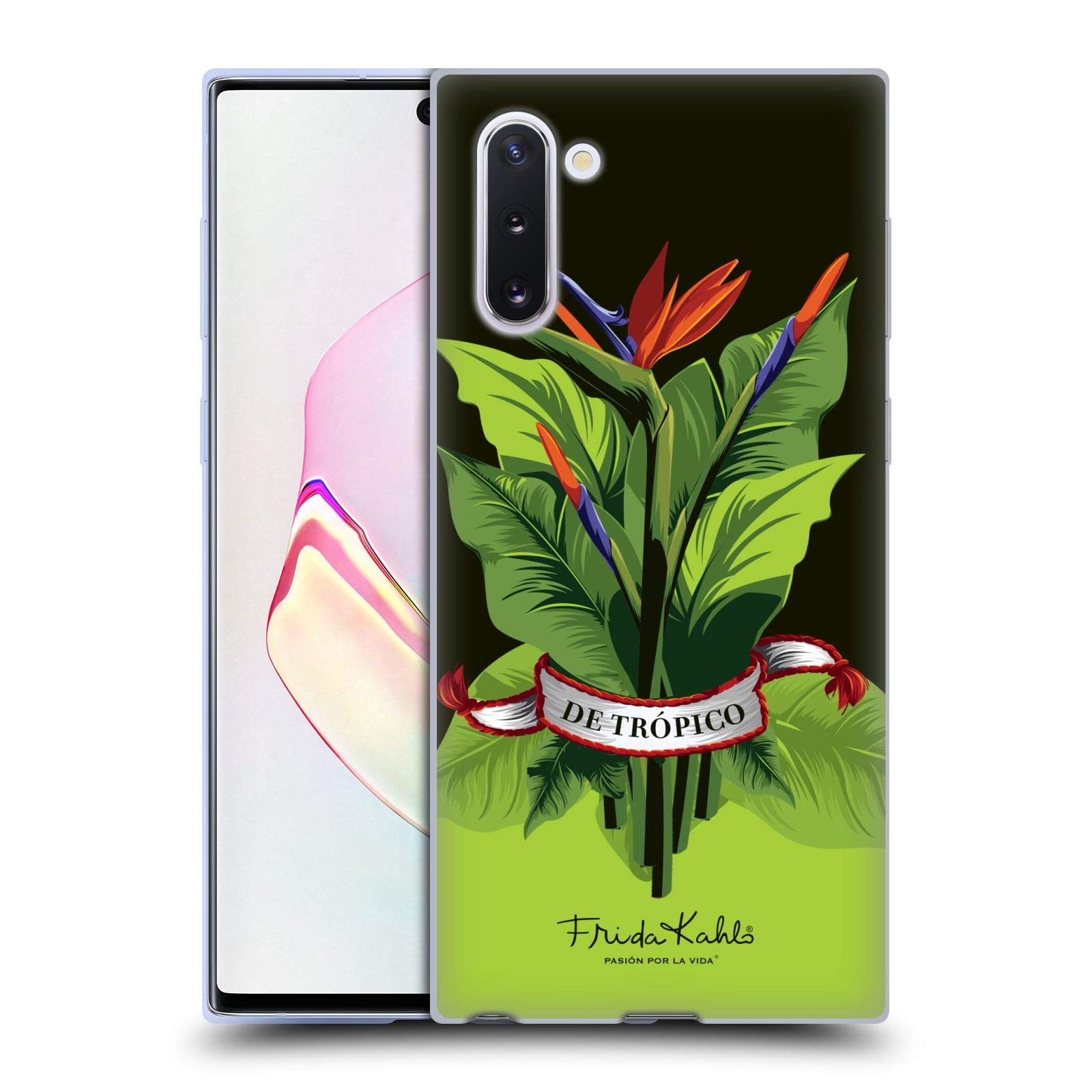 Head Case Designs Officially Licensed Frida Kahlo Ribbon Tropical Soft Gel Case for Samsung Galaxy Note10/5G - Perfect for Daily Use, Travel & Artistic Expression