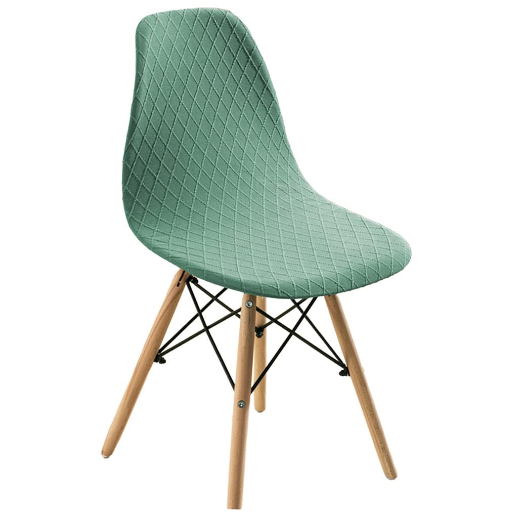Stretchable Armless Dining Chair Slipcover - Washable Furniture Protector for Kitchen, Hotel & Home - Green - Perfect for Everyday Use & Special Occasions