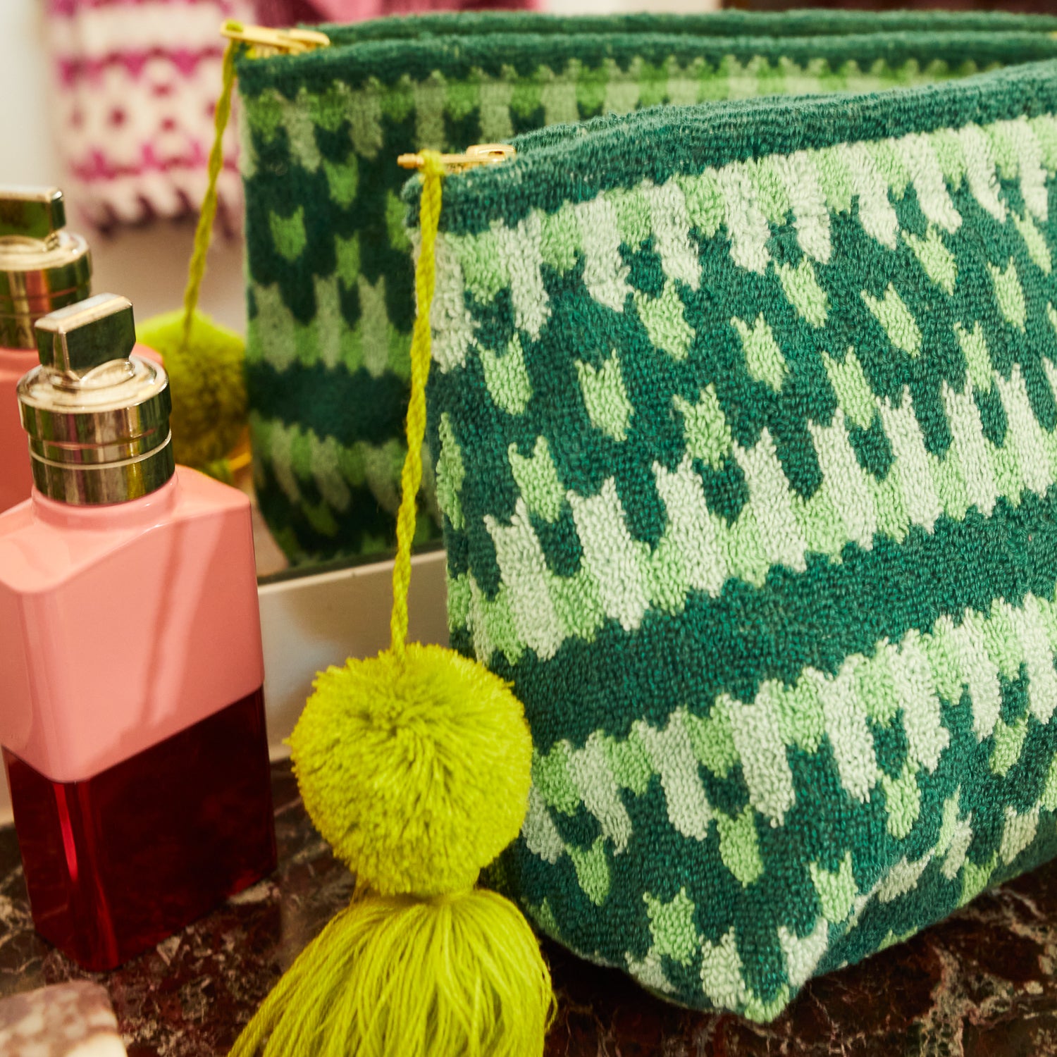 Arlette Terry Pouch - Stylish Jade Green Crossbody Bag for Women | Perfect for Everyday Use, Travel & Shopping