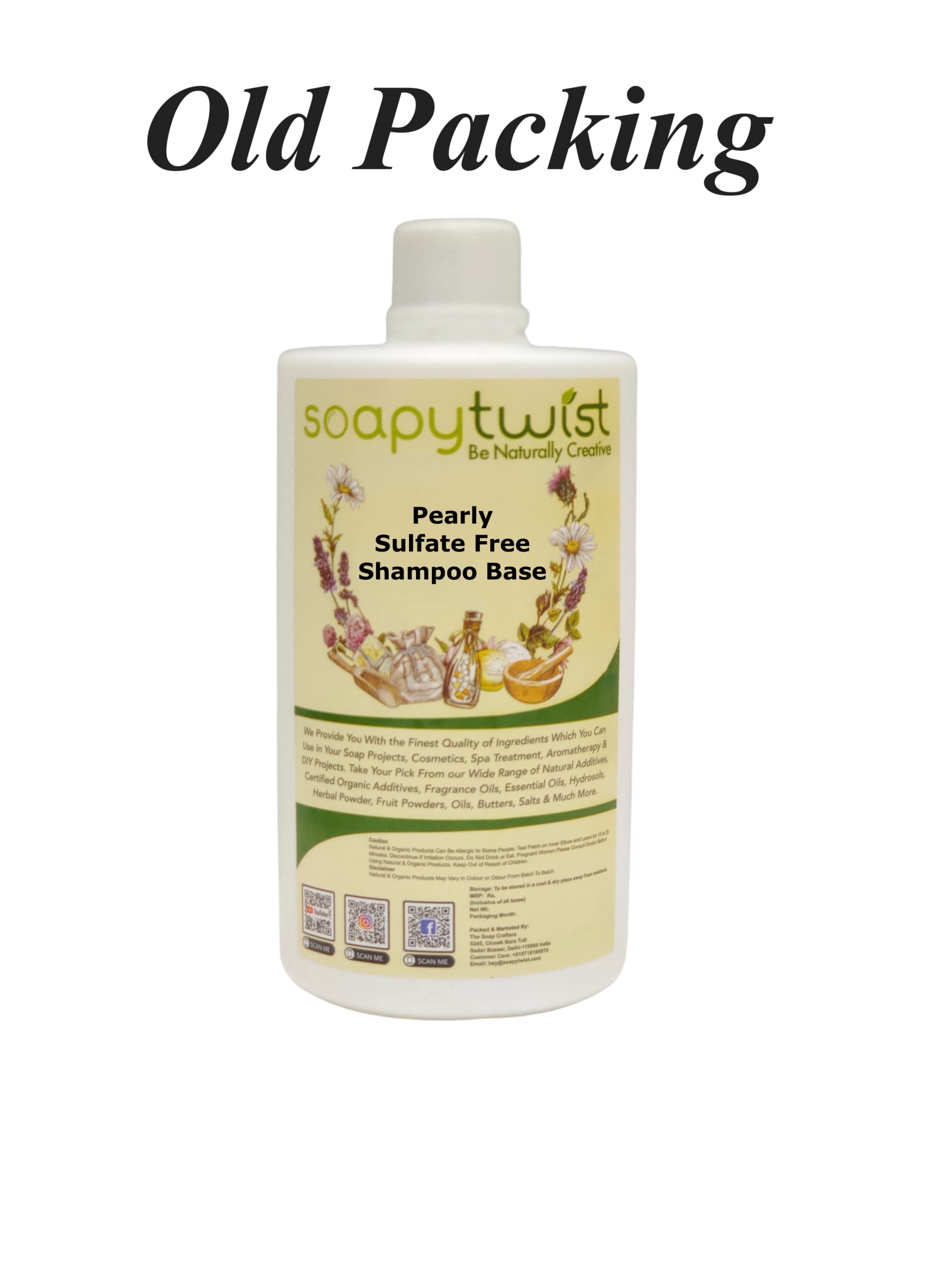 Soapy Twist Sulfate-Free Pearly Shampoo Base - 750g for Natural Hair Care & Gentle Cleansing | Perfect for Daily Use, Salons & Sensitive Scalp