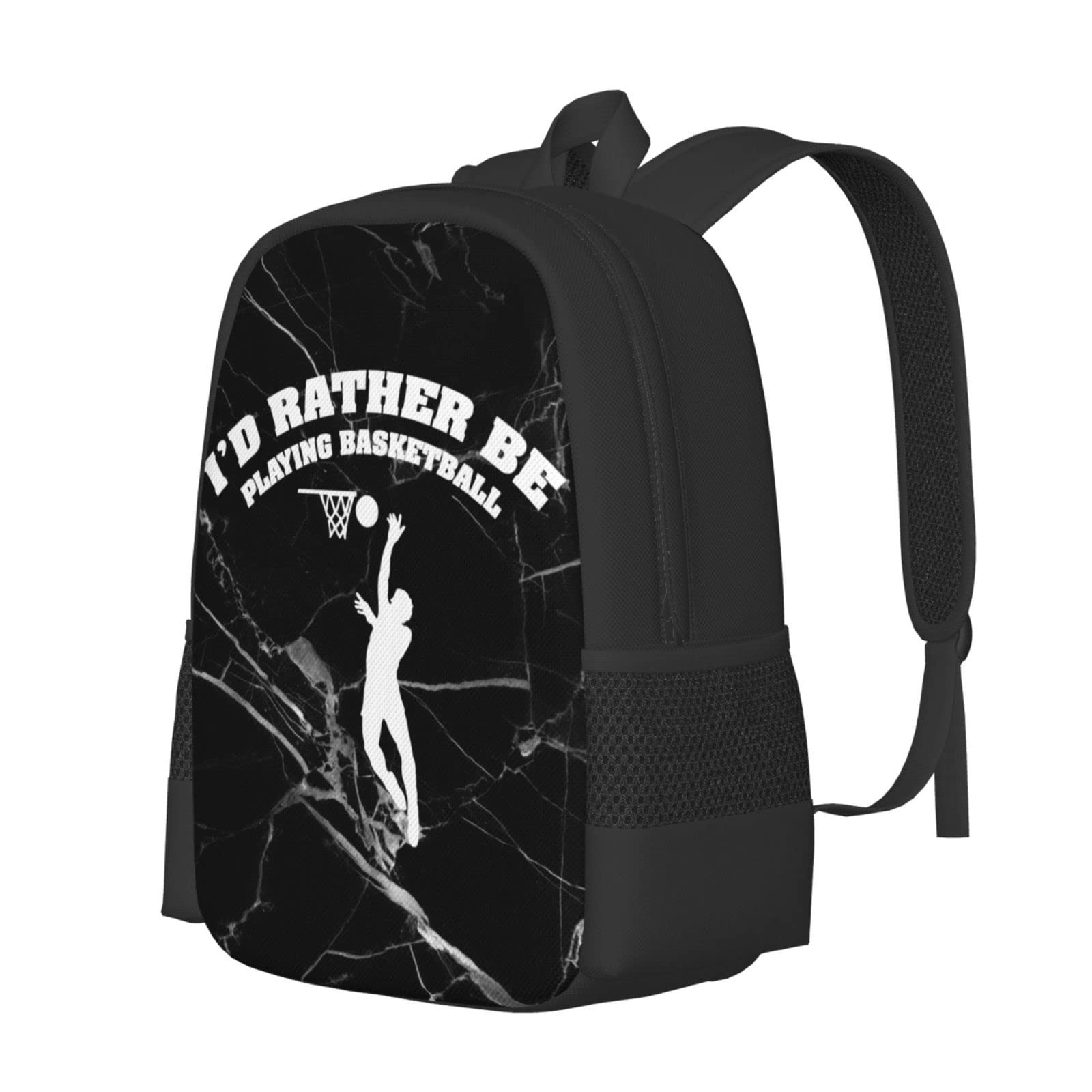 Basketball Laptop Backpack - Durable Gym & School Bookbag for Teens & Boys, Black Travel Daypack - Perfect for Sports, College & Daily Use