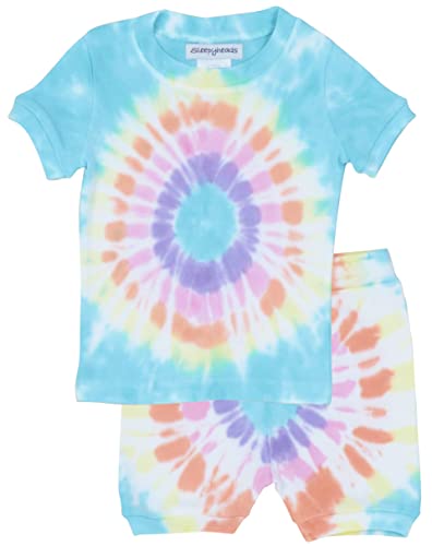 Shorts Set - Rainbow Bullseye Tie Dye