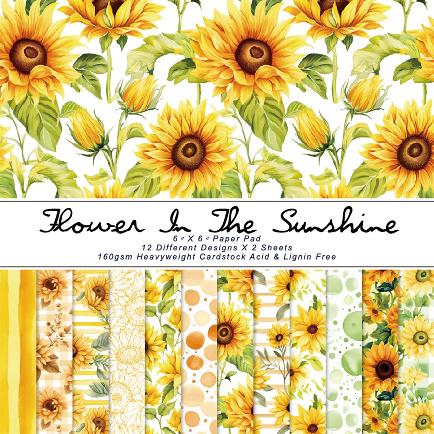 24 Sheets Floral Pattern Paper, 6
